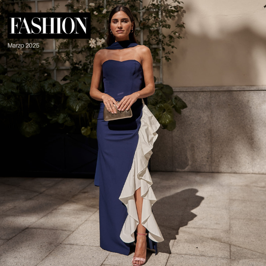 Vestido de invitada con volantes que nos encantan para bodas de primavera y verano.