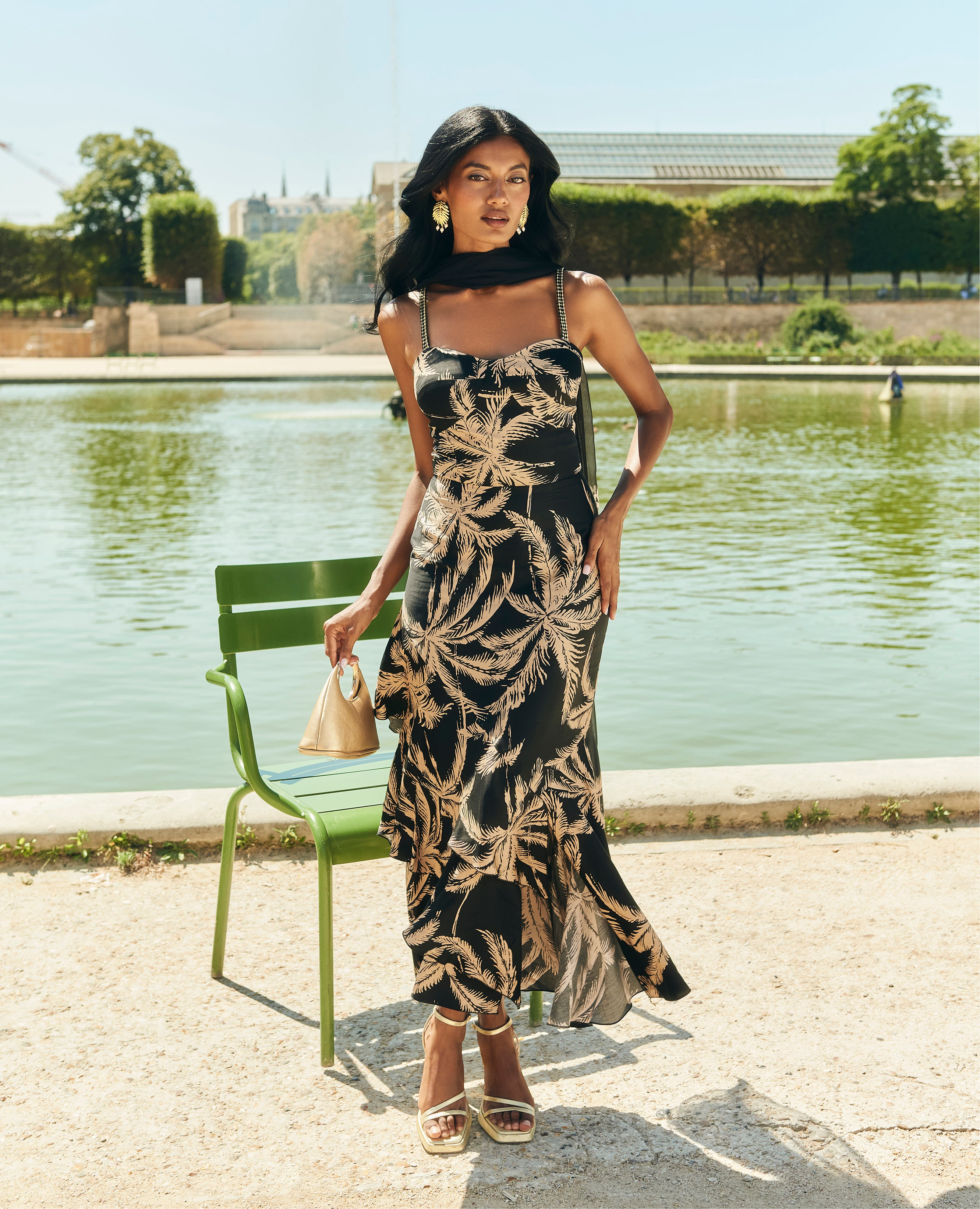 Chloe Black Printed Dress