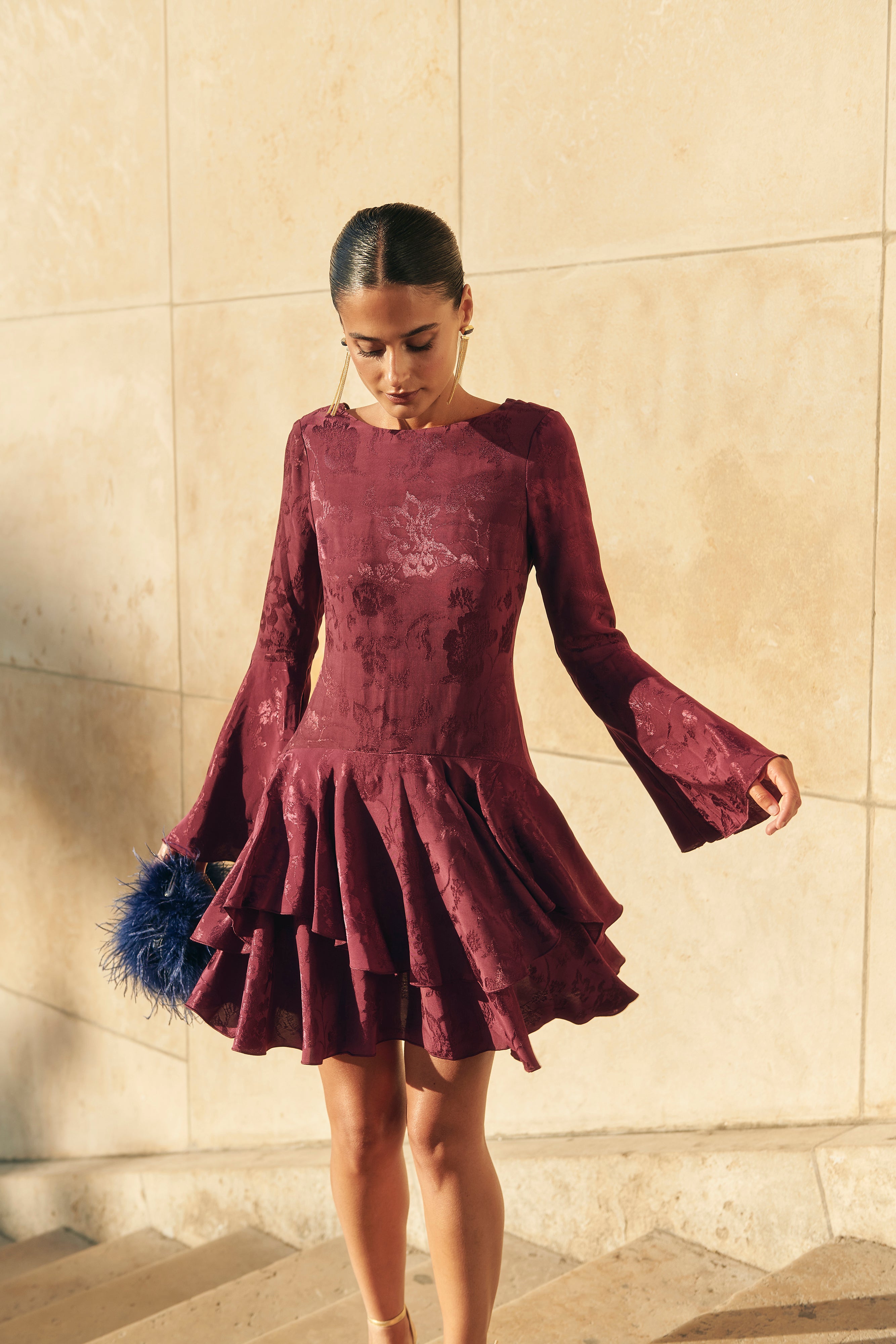 Robe Camille Aubergine