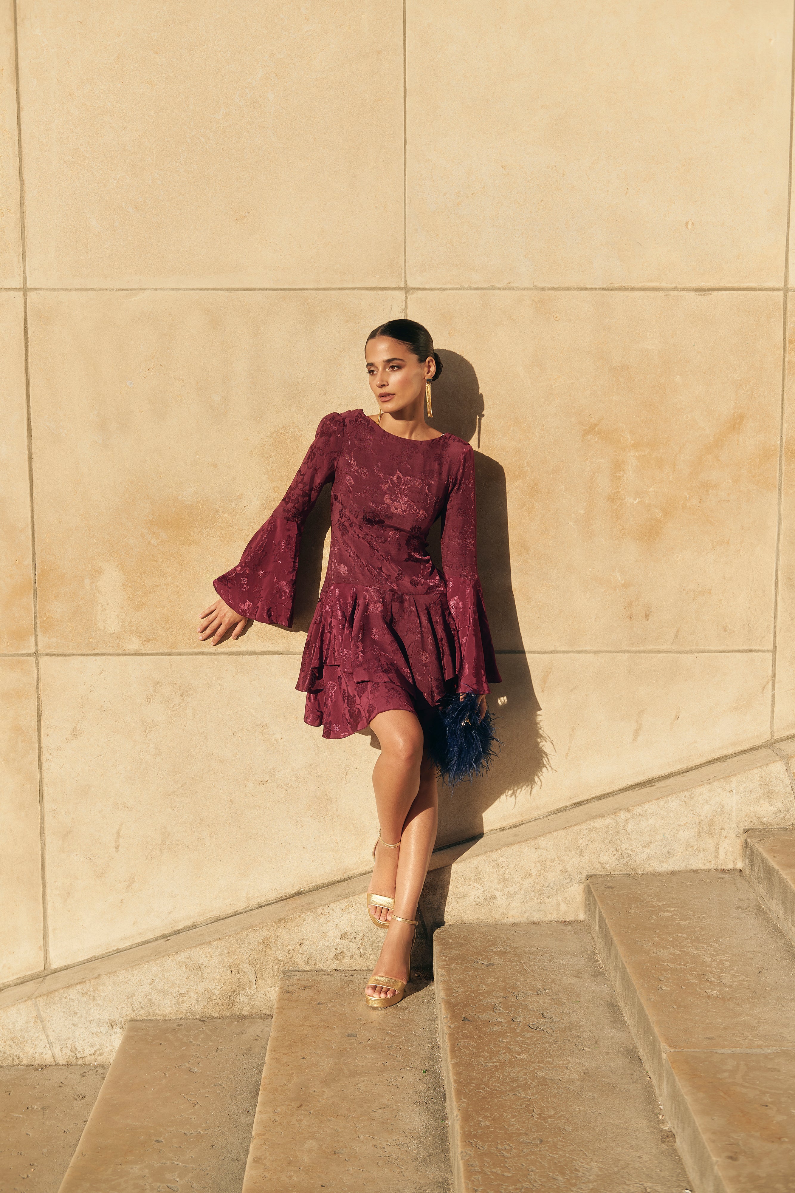 Robe Camille Aubergine