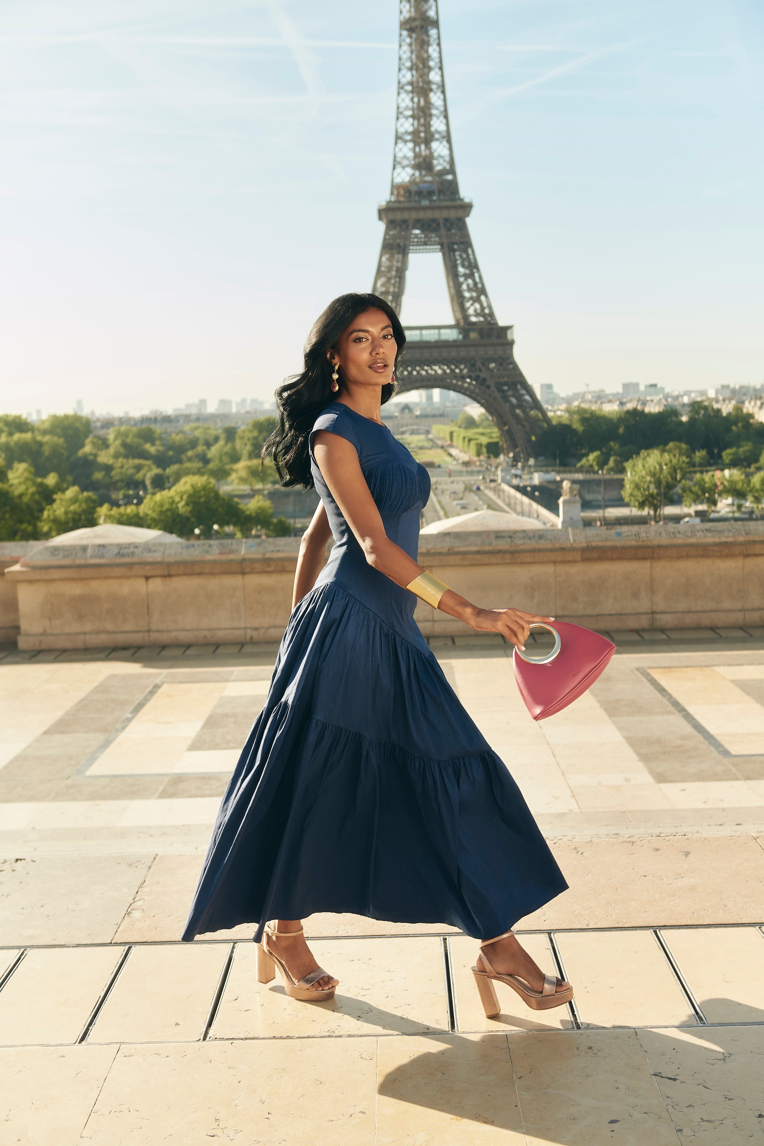 Robe bleu marine Céline