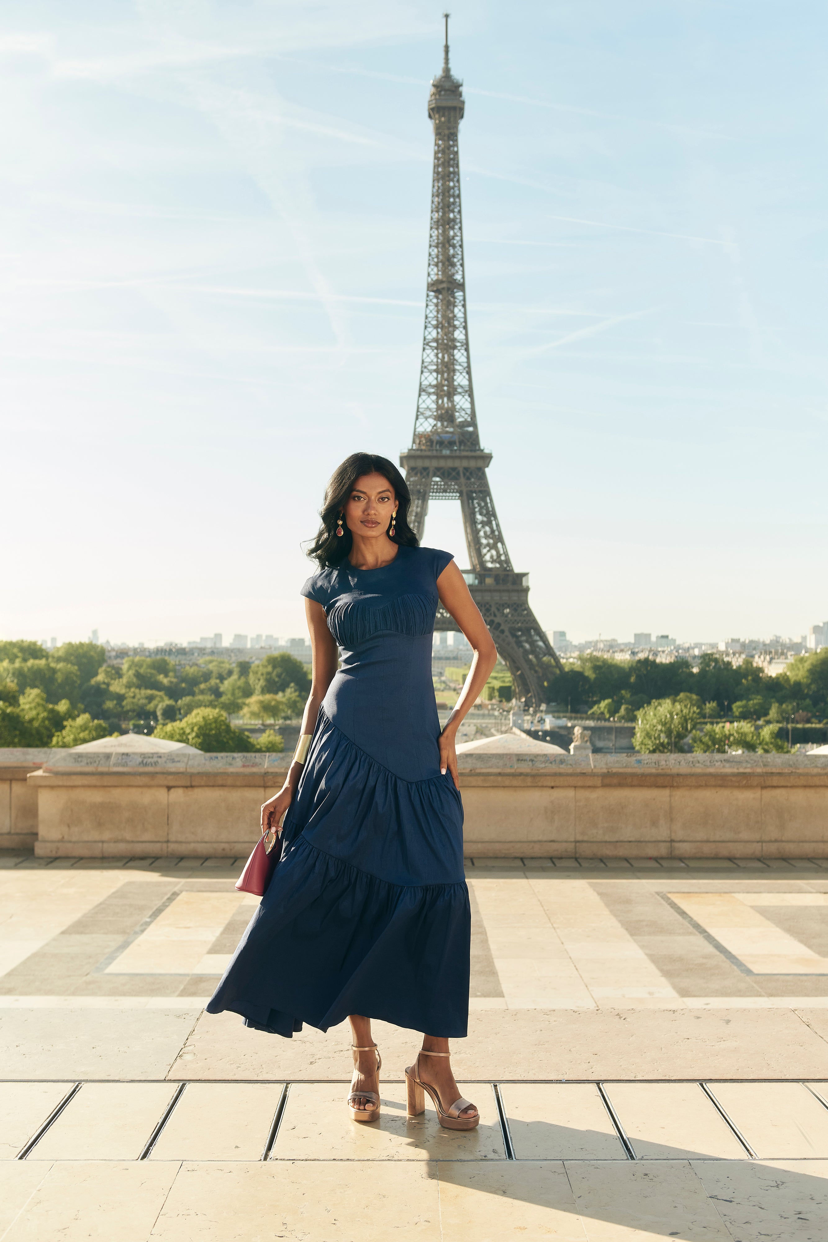 Vestido Celine Azul Marino