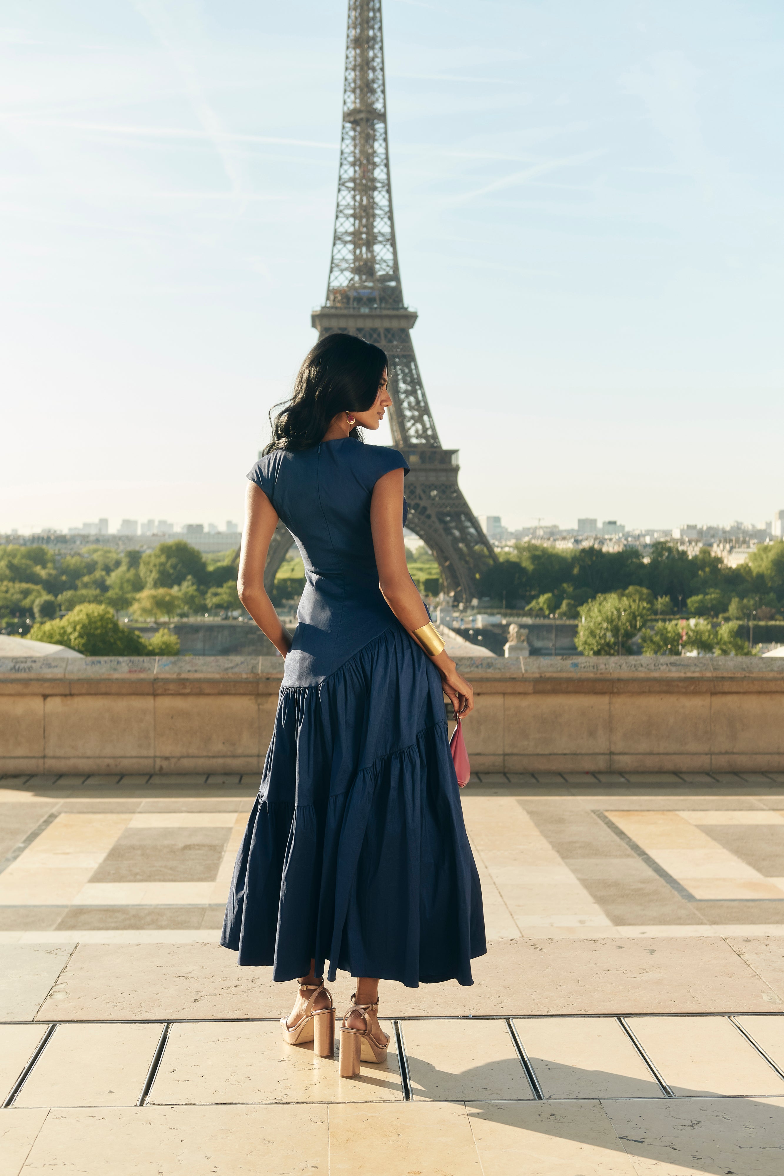 Vestido Celine Azul Marino