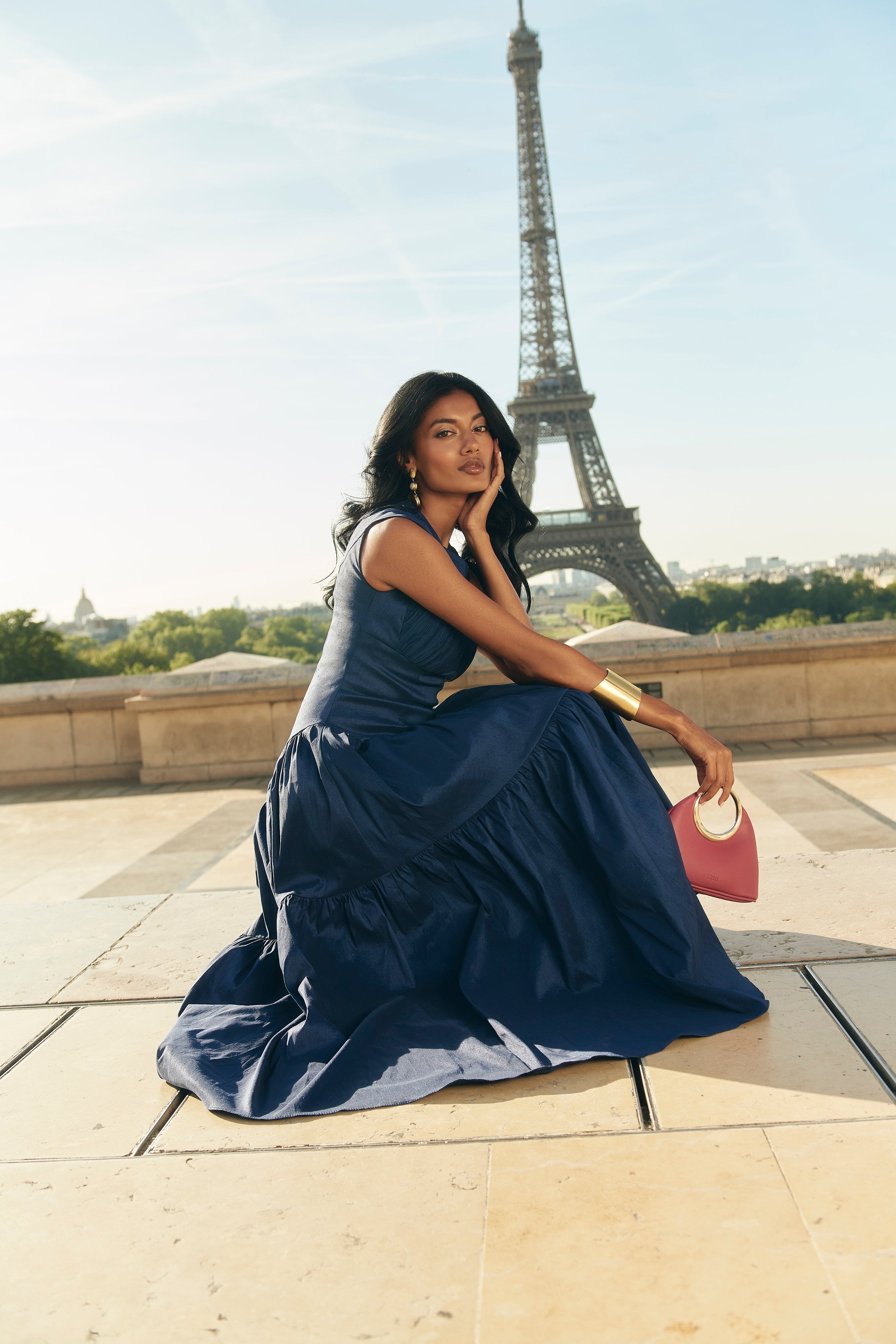 Robe bleu marine Céline