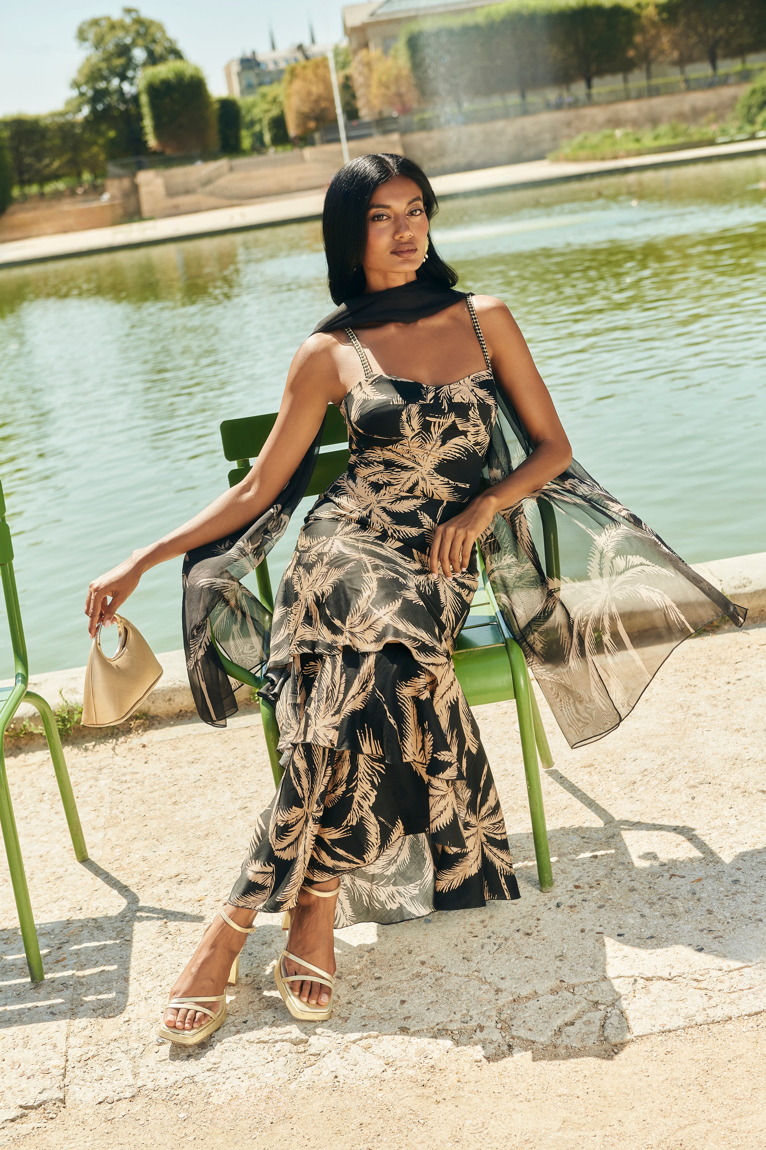 Chloe Black Printed Dress