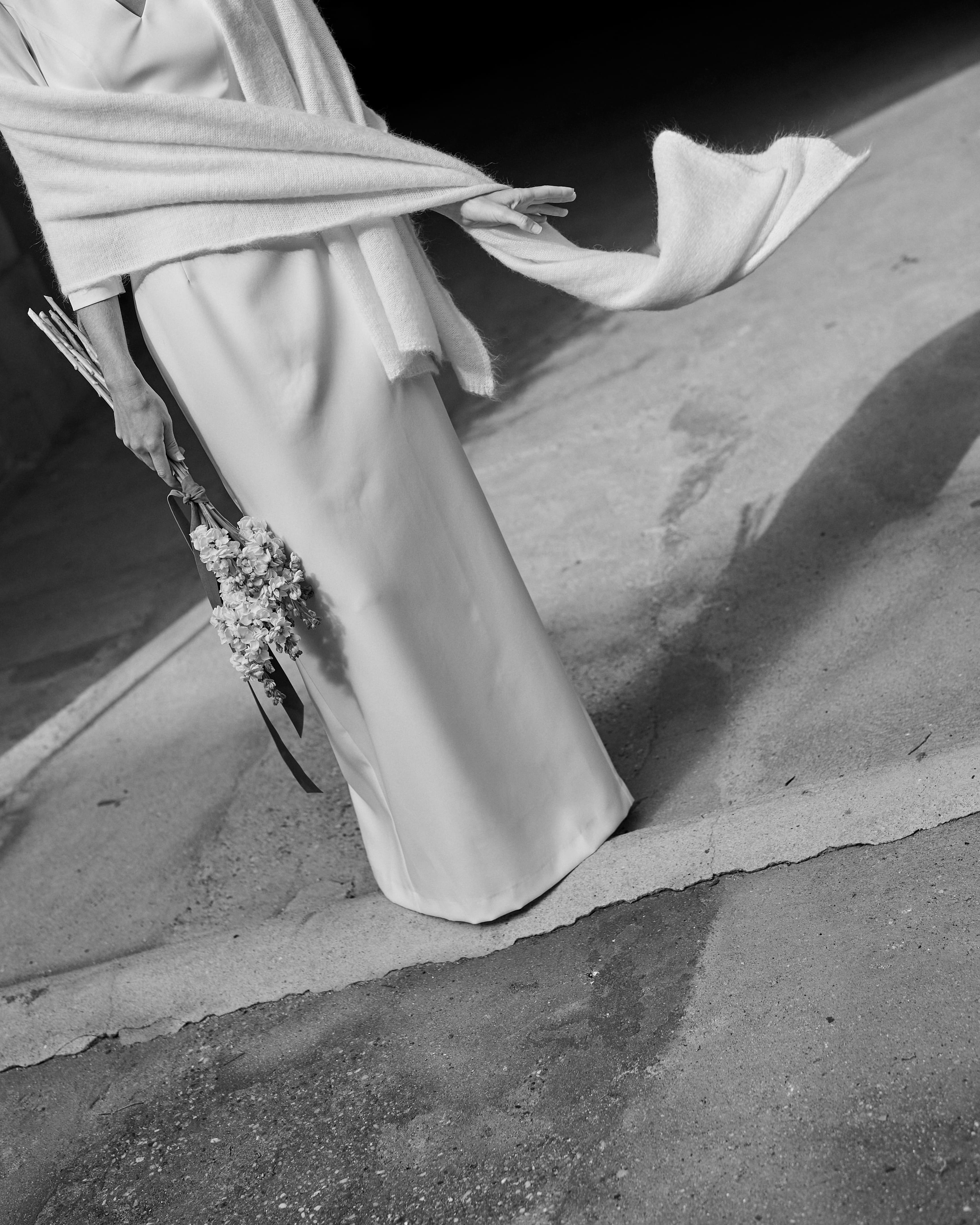 Chal Mohair Blanco Novia Invitadas Eventos Miphai
