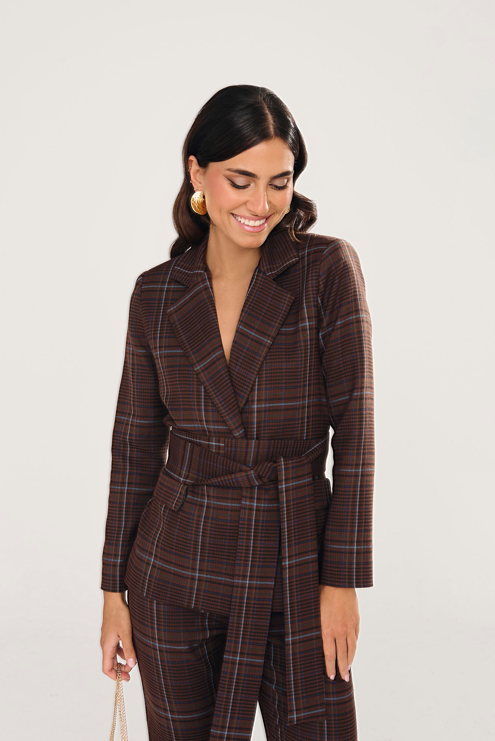 Blazer Oxford marron