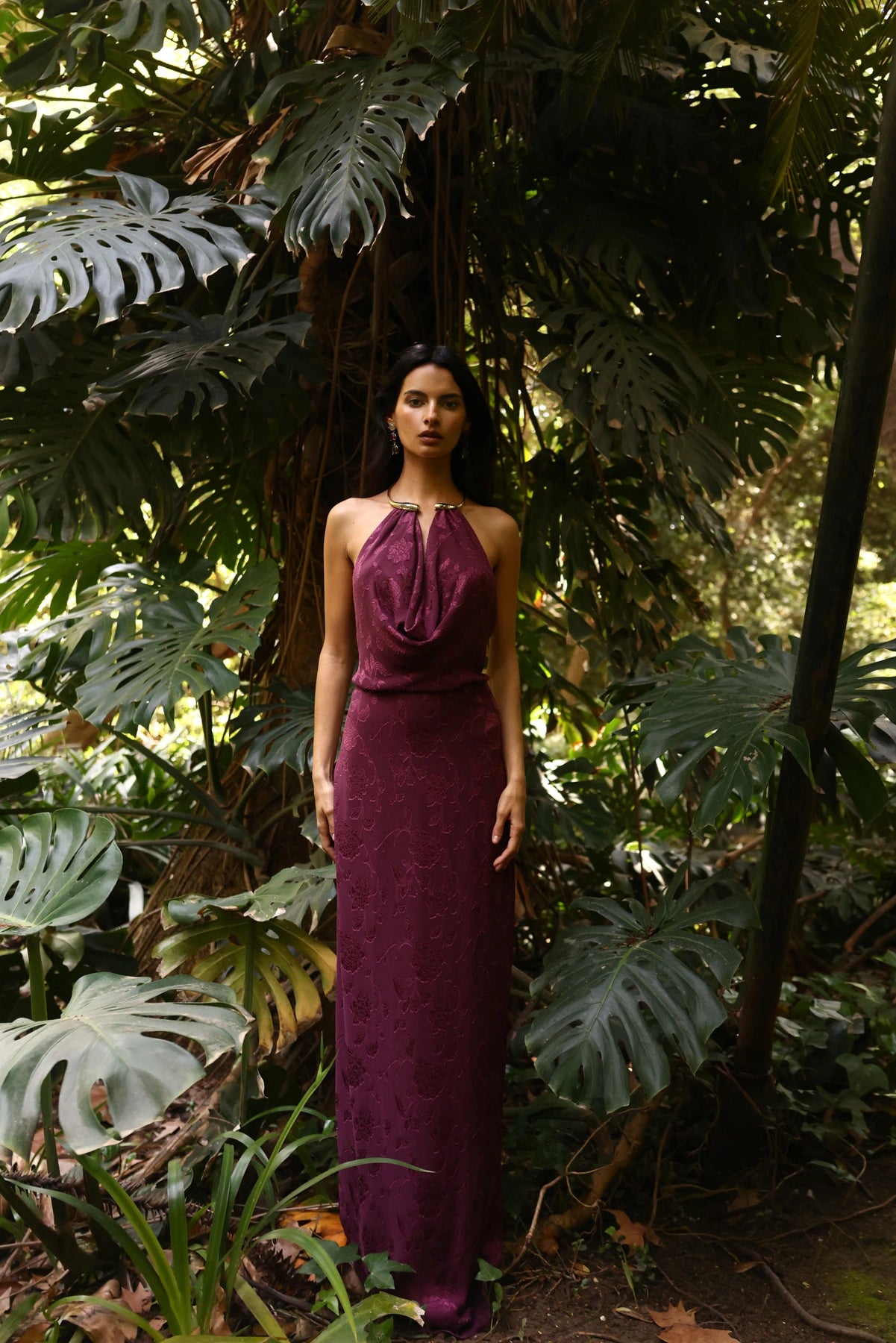 Miphai Vestido Alheli Berenjena Invitada