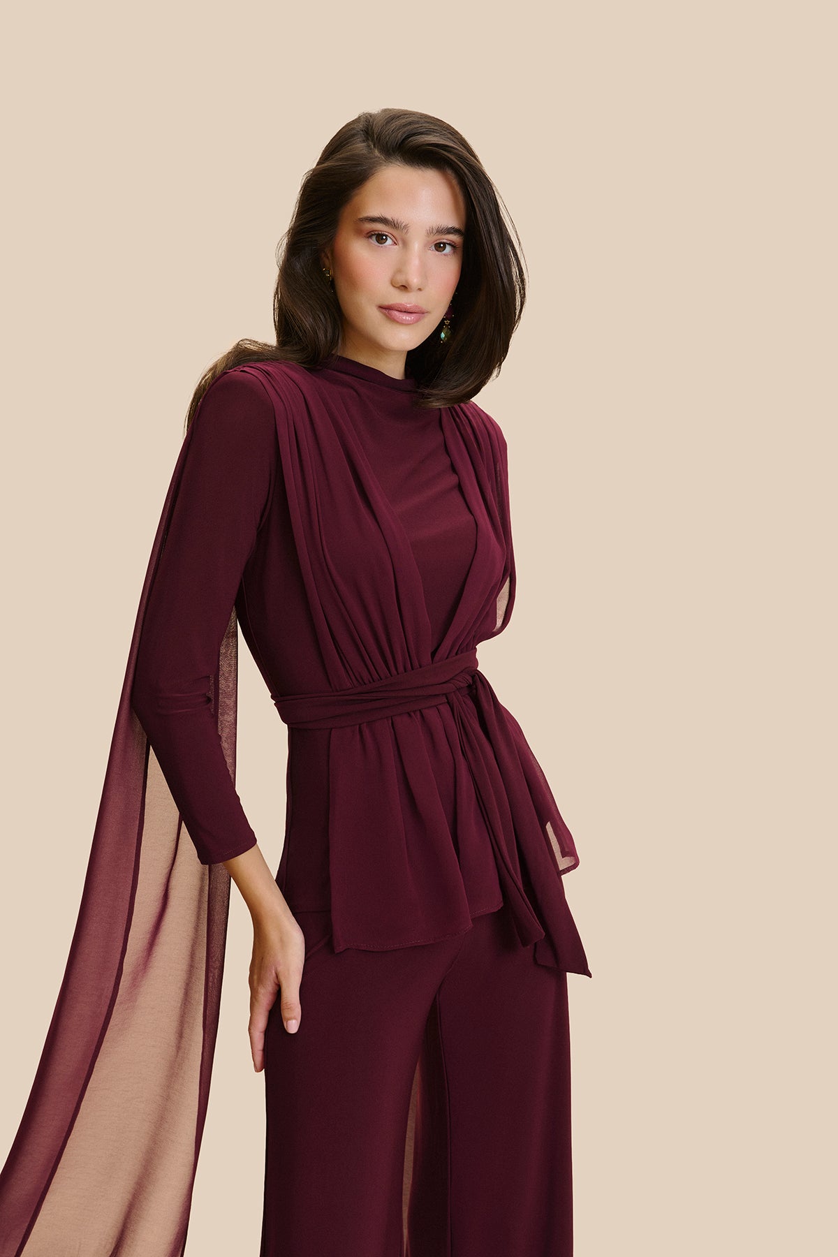 Nina Aubergine Blouse