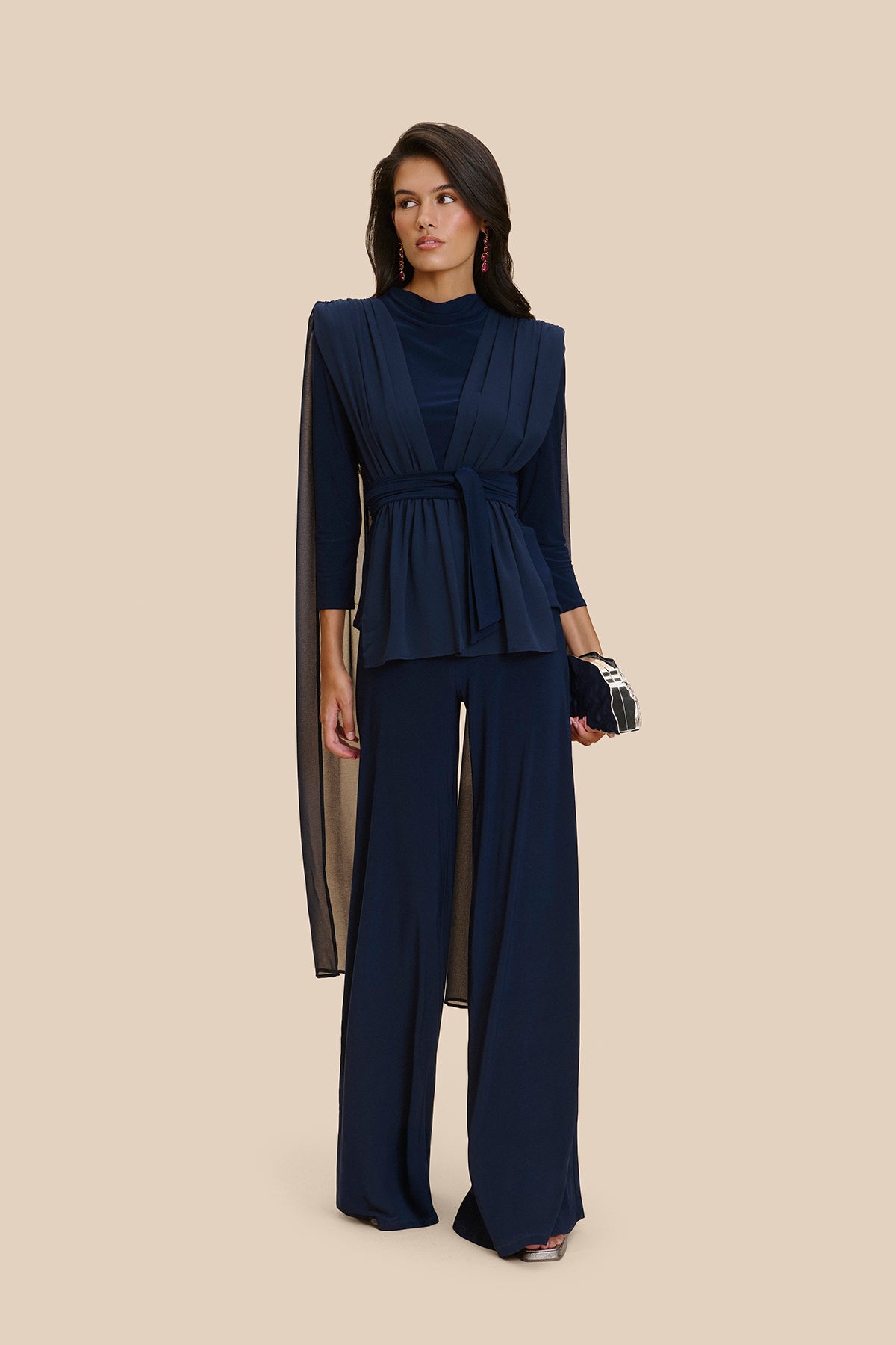 Nina Navy Blue Trousers