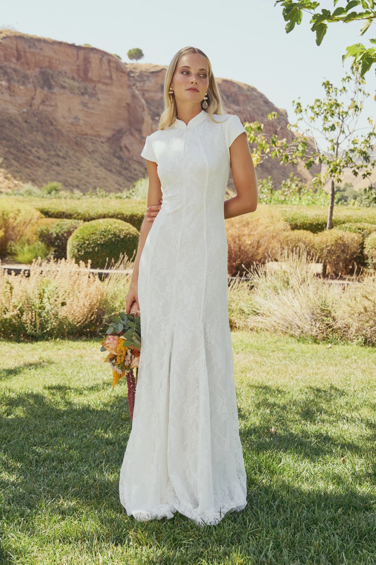 Miphai Vestido Amelie Blanco Novia Frente
