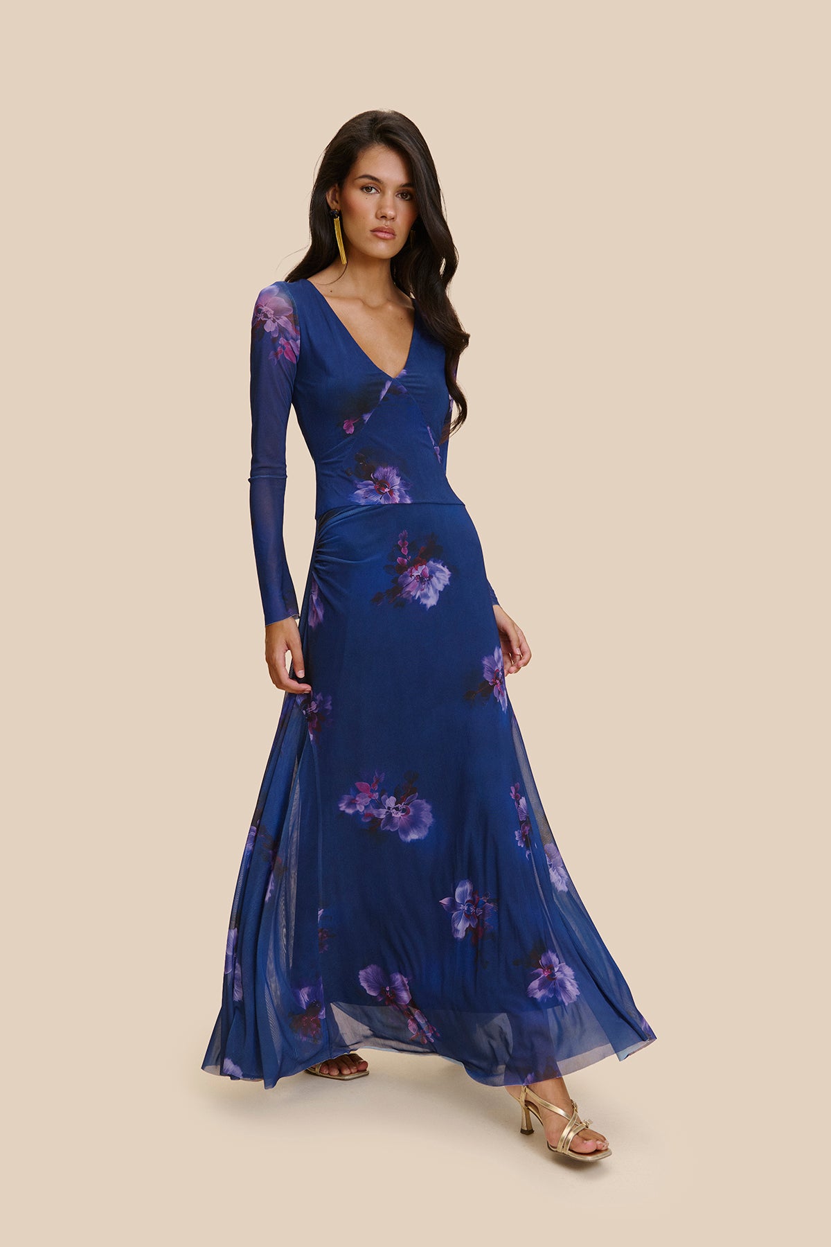Vestido Magnia Estampado Azul