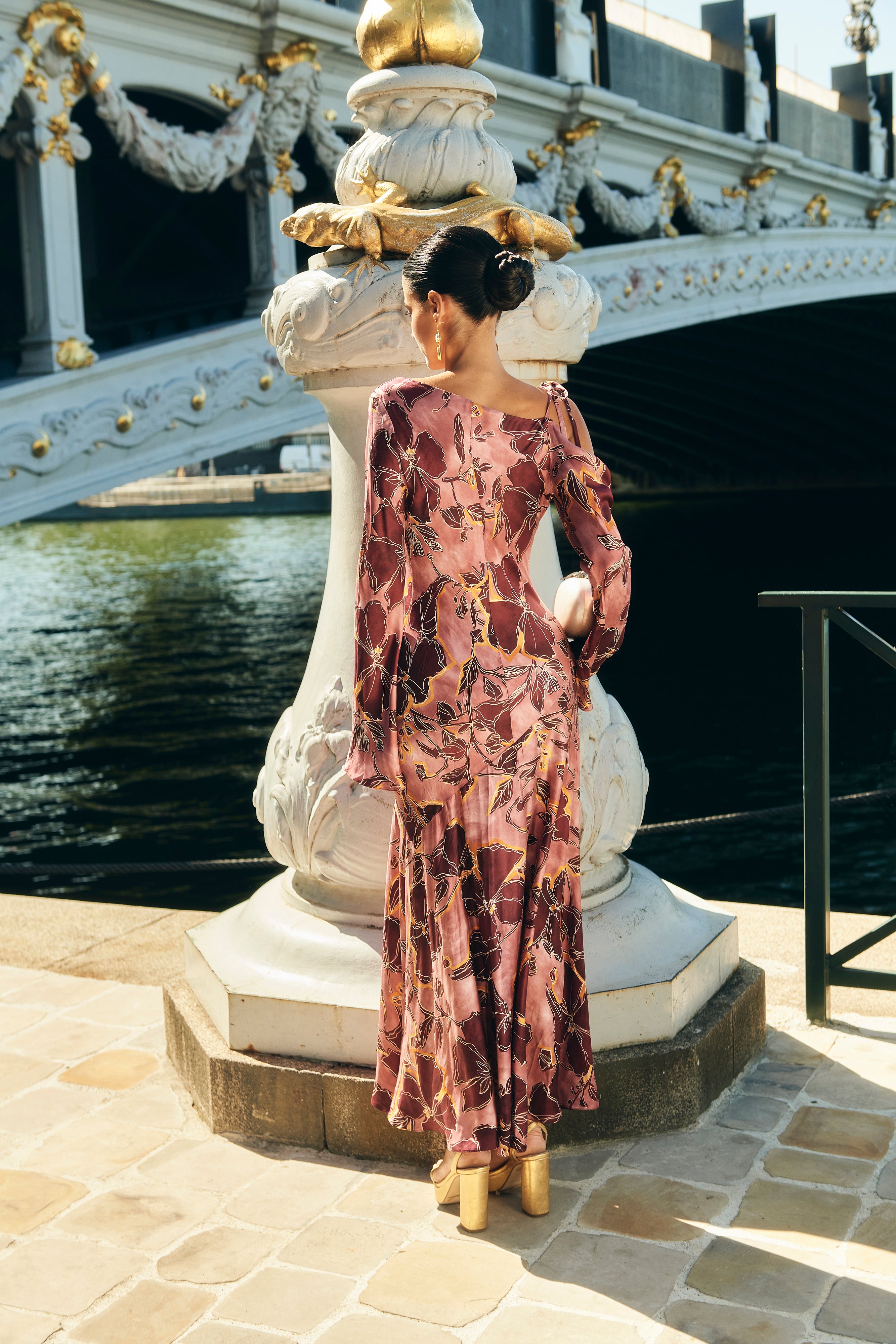 Nadine Pink Print Dress