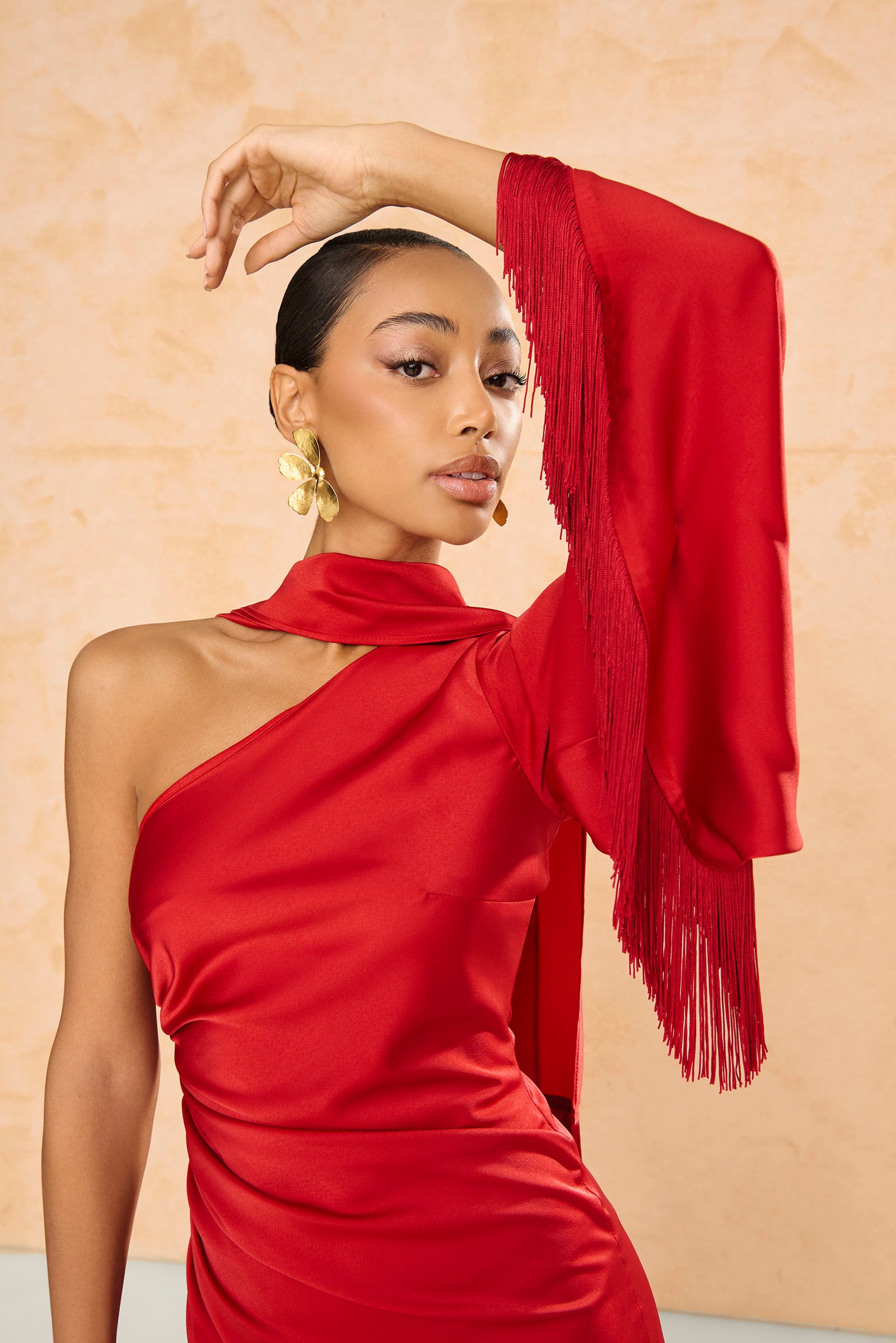 Pendientes Flor Dorado