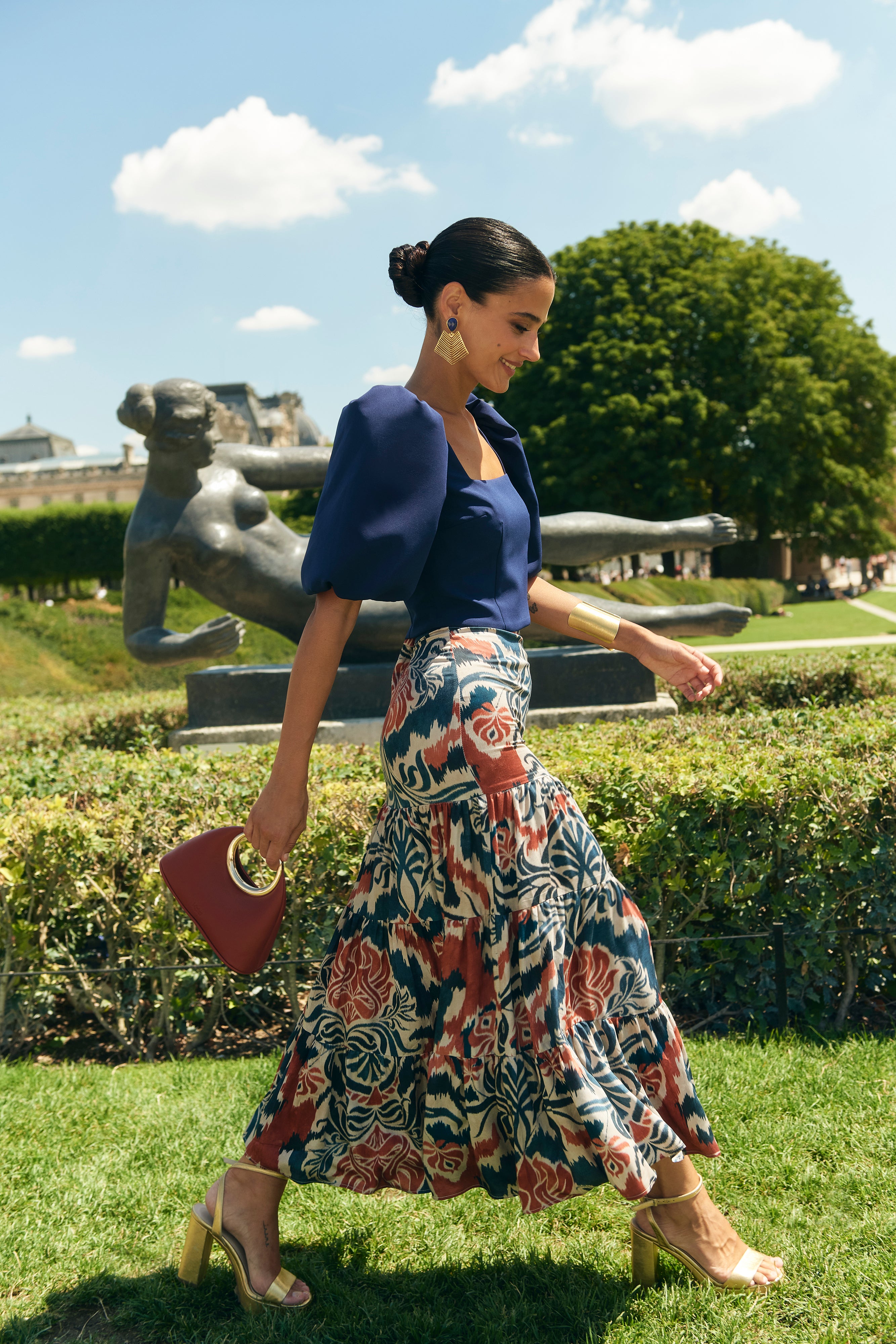 Falda Fleur Estampado Étnico