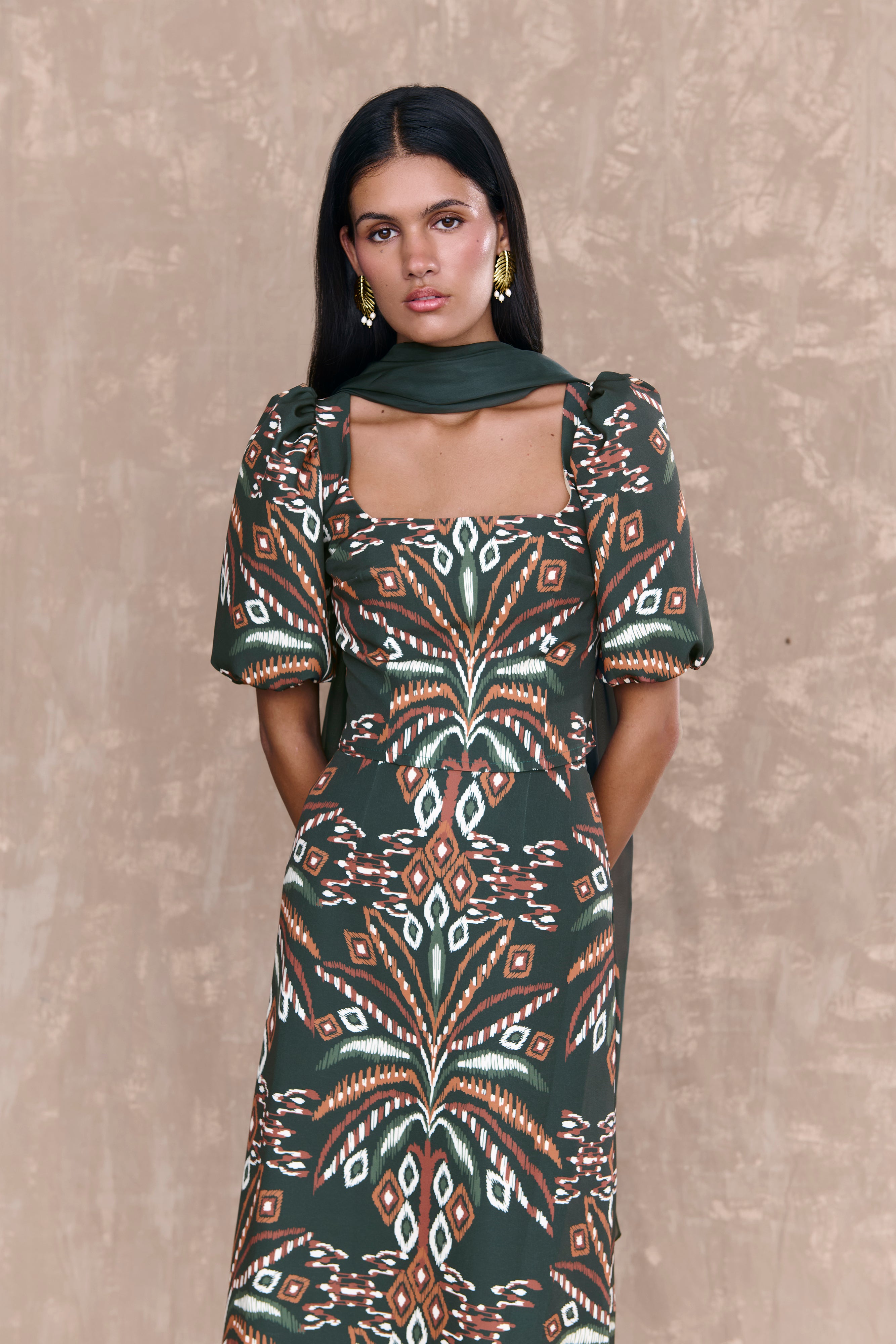 Top Noor Estampado Verde