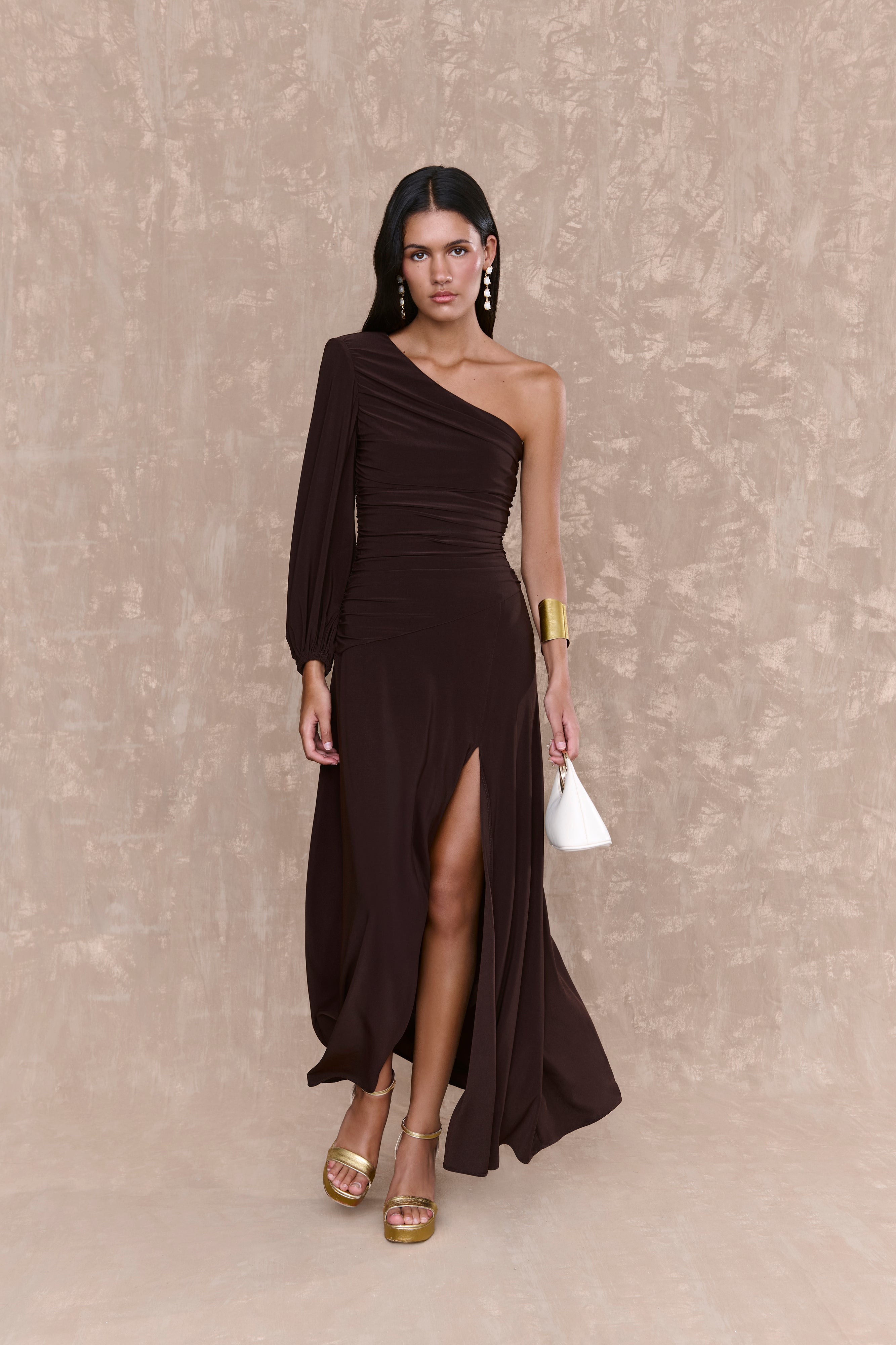Vestido Elva Marron
