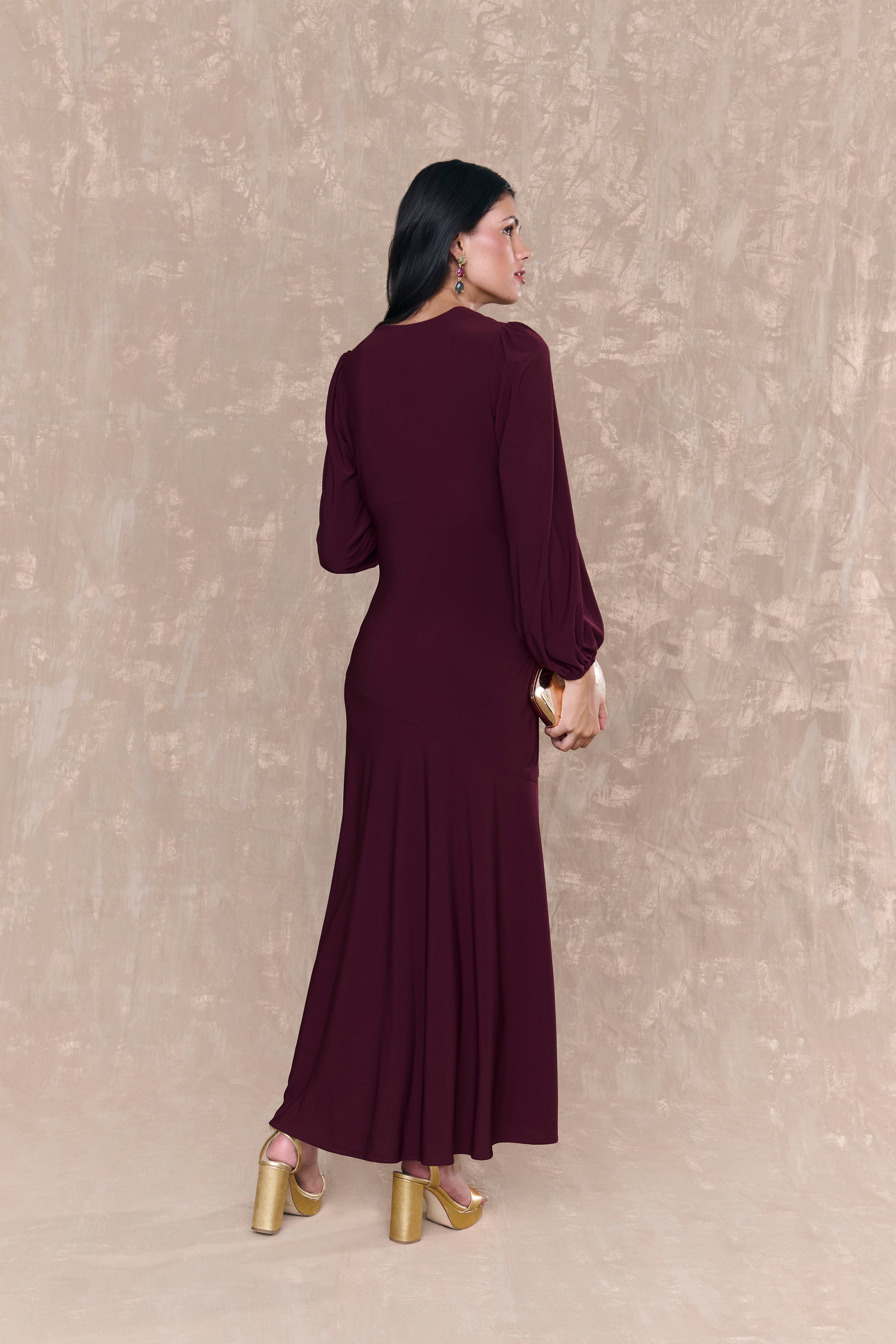 Katia Aubergine Dress