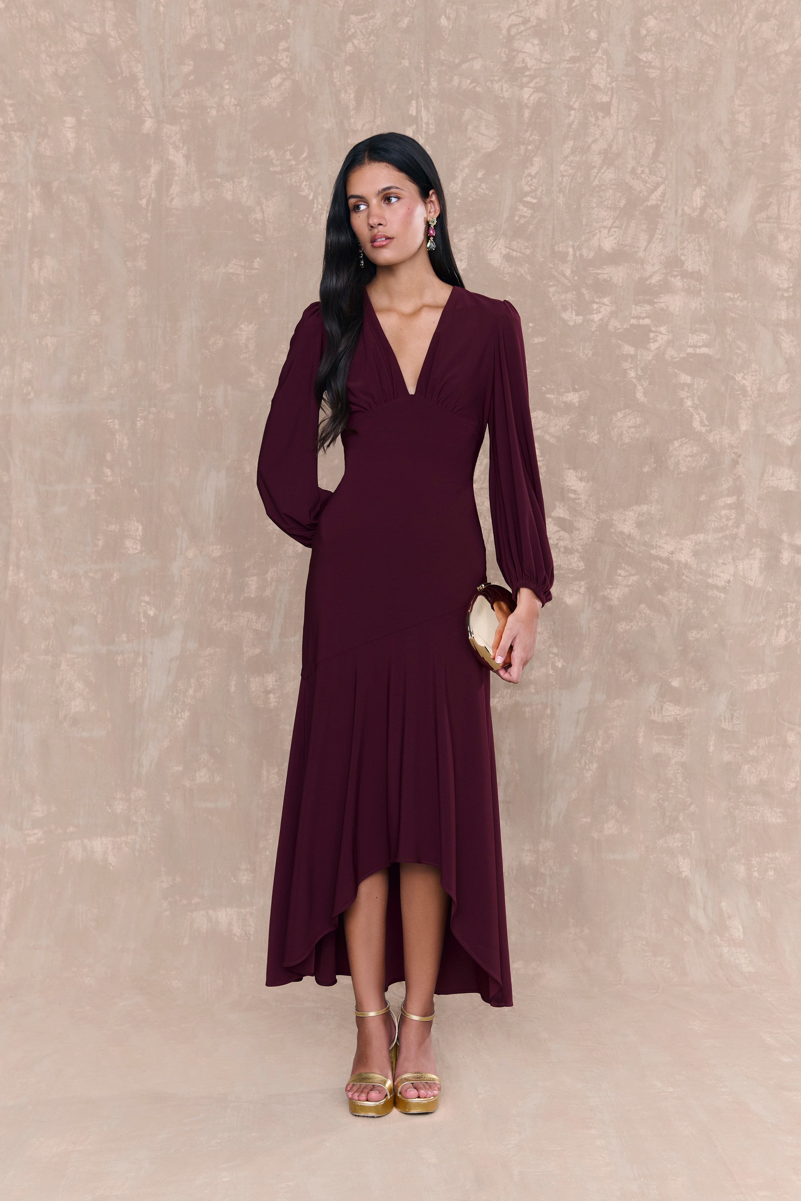 Katia Aubergine Dress