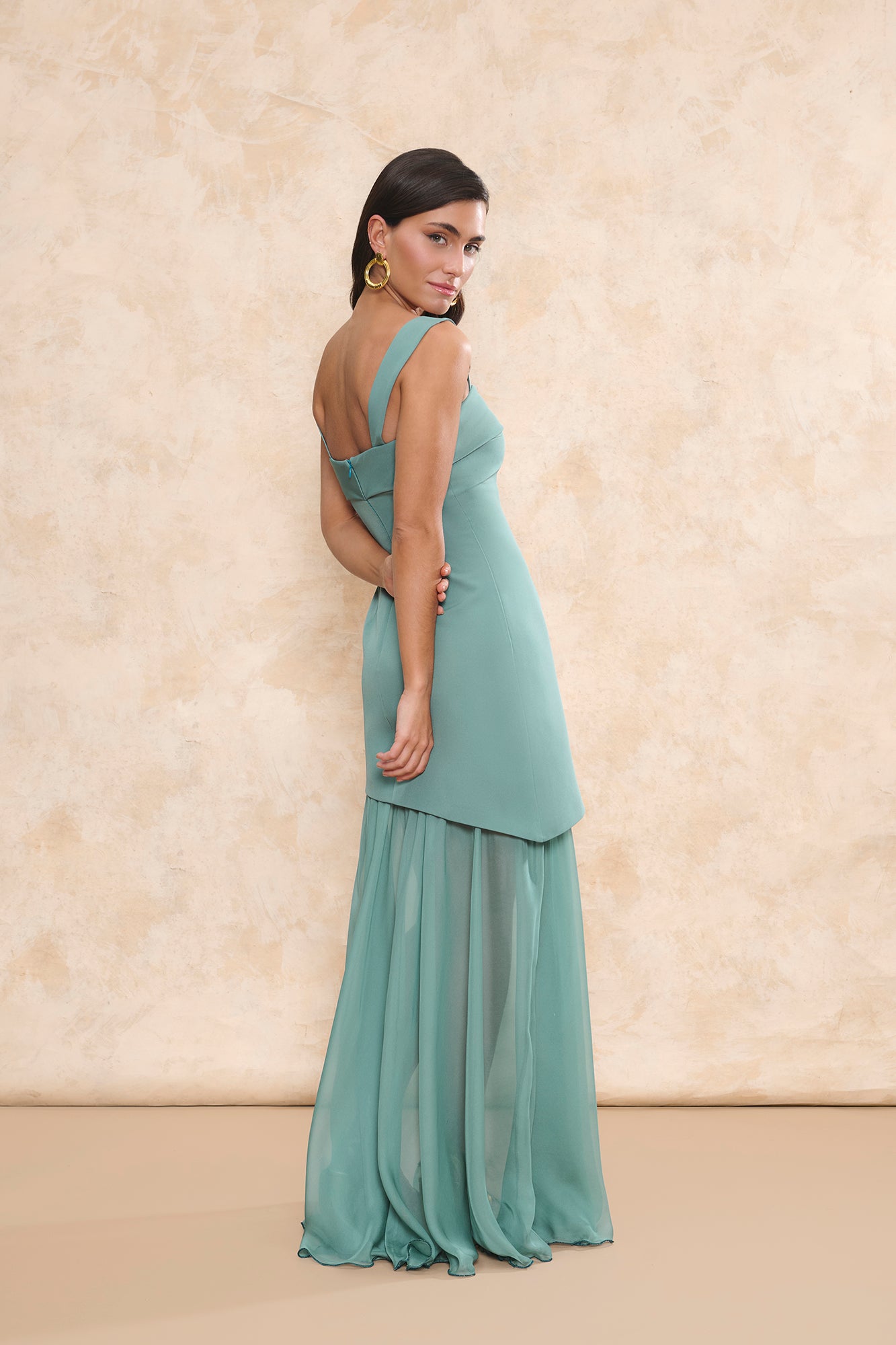 Miphai_Vestido_Ámbar_Verde_Empolvado_Invitada