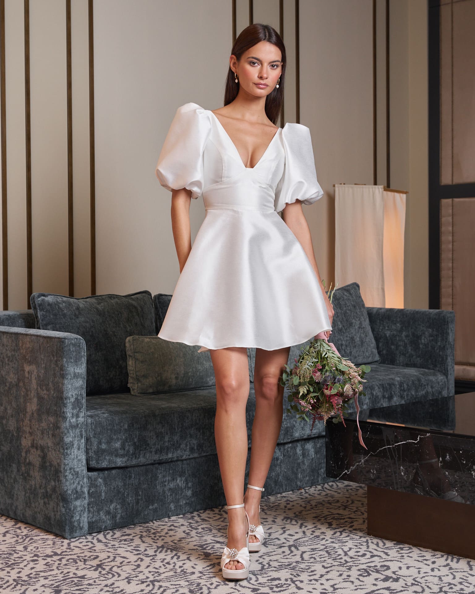 Novia Cortos Vestido De Novia Civil Mercadolibre Vestidos De