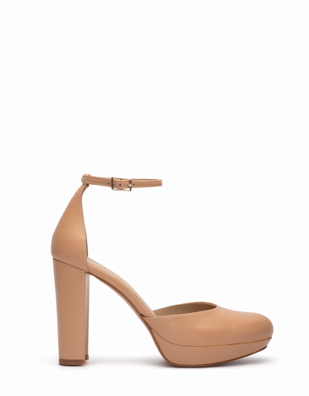 Zapatos de tacón alto Grace de piel Nude Miphai Principal
