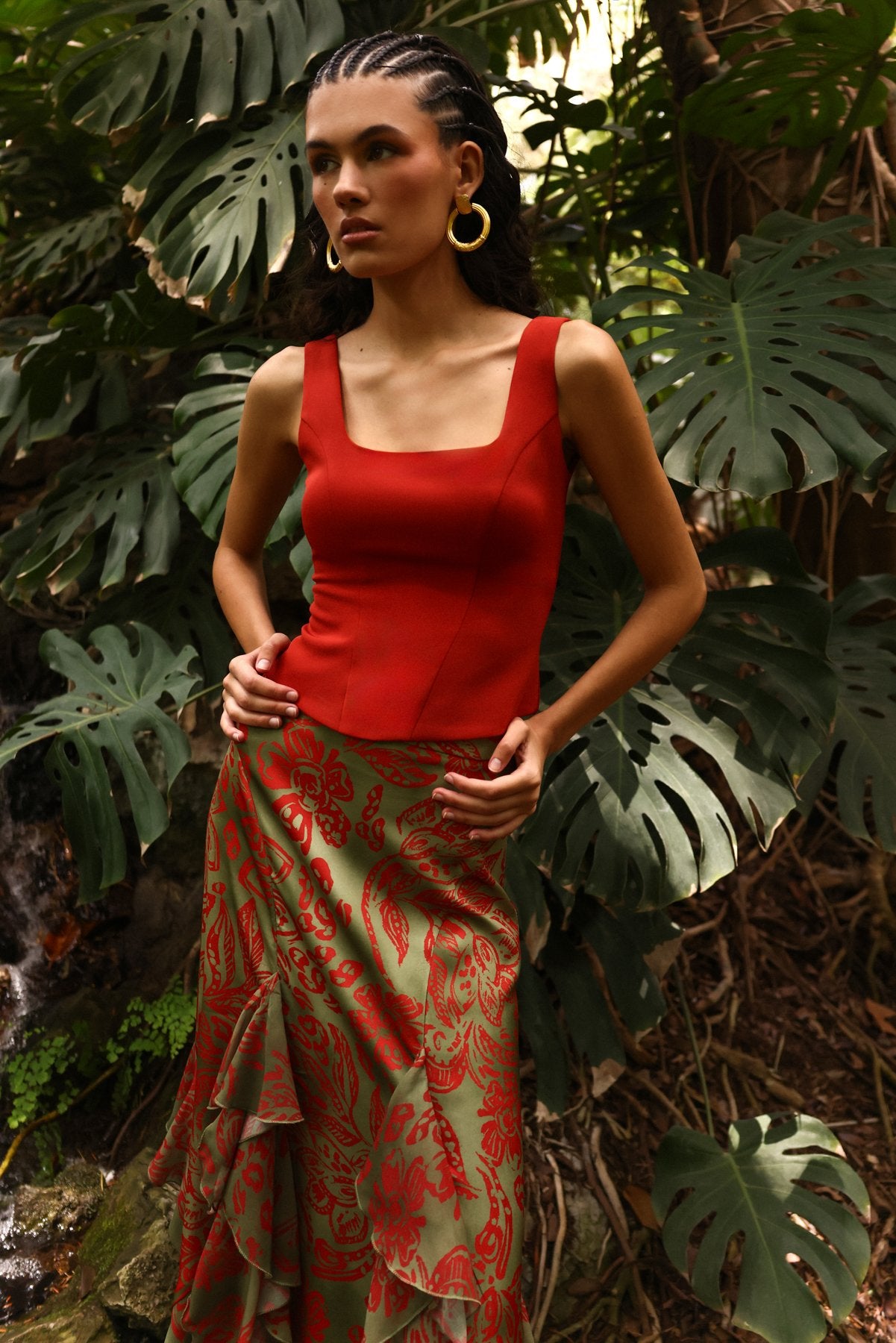 MIPHAI Top Samara Terracota Invitada
