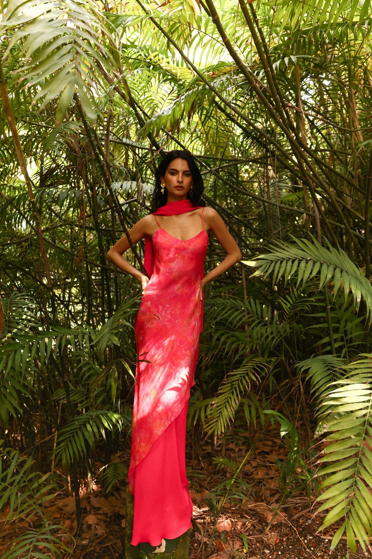 MIPHAI Vestido Moka Fucsia Invitada