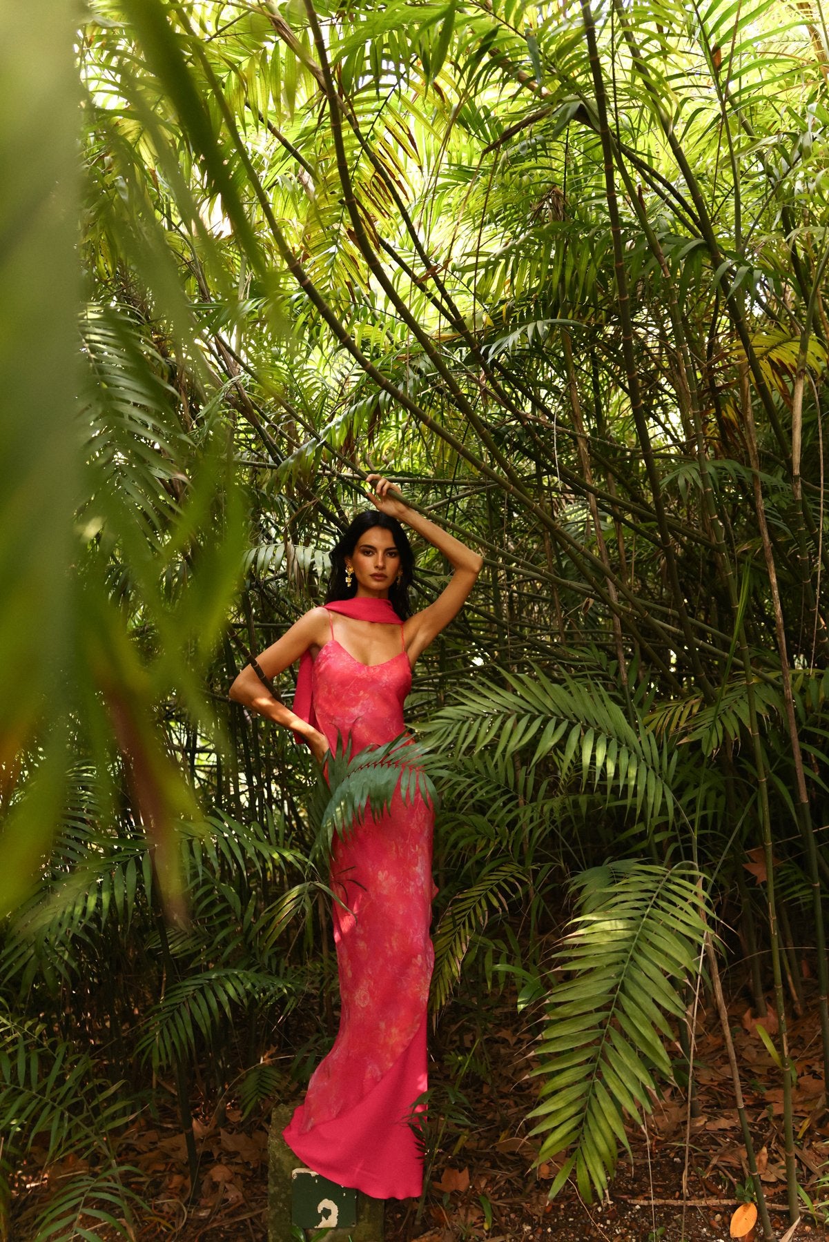 MIPHAI Vestido Moka Fucsia Invitada