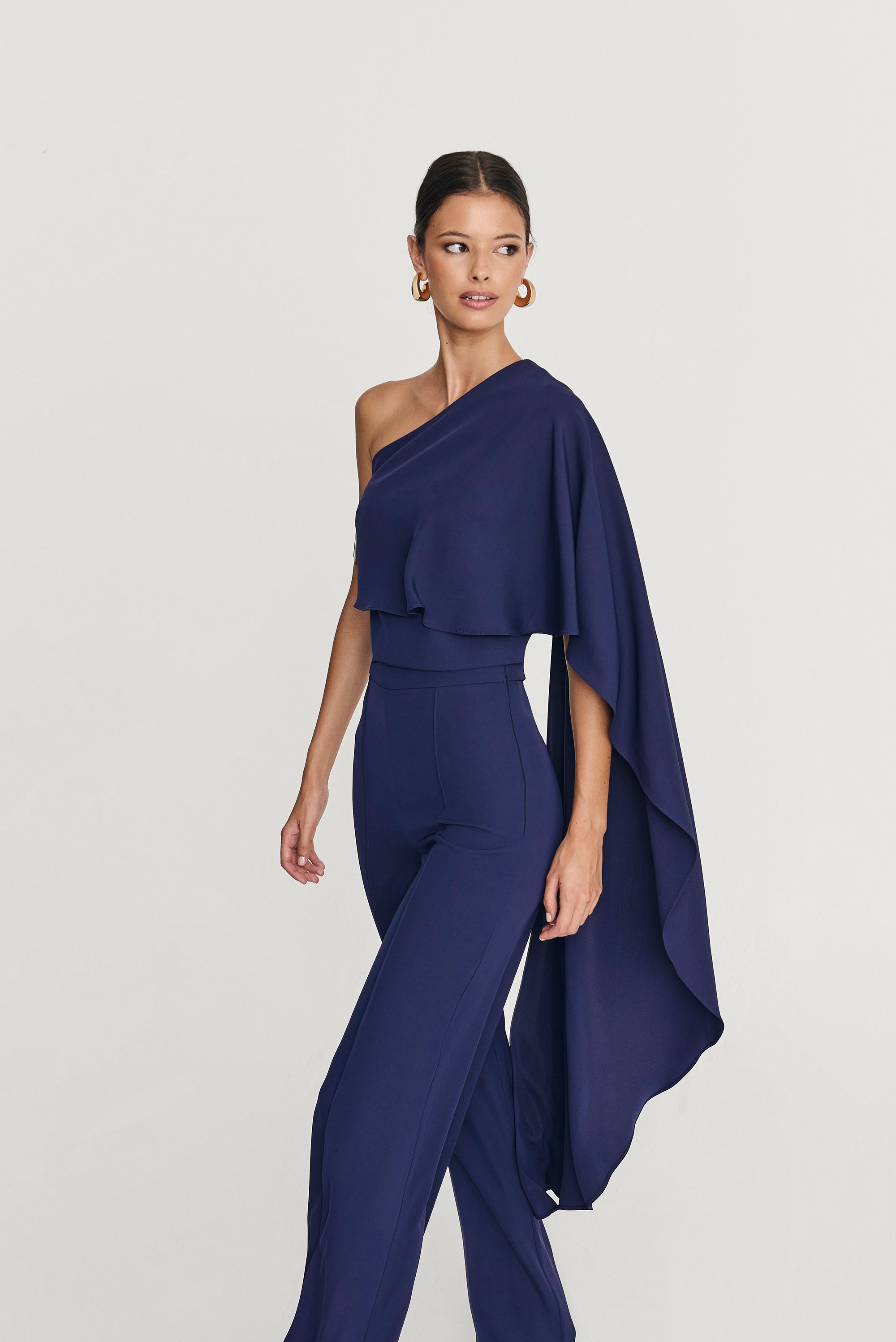 pantalón invitada fiesta marino thai pata de elefante cierre invisible de cremallera