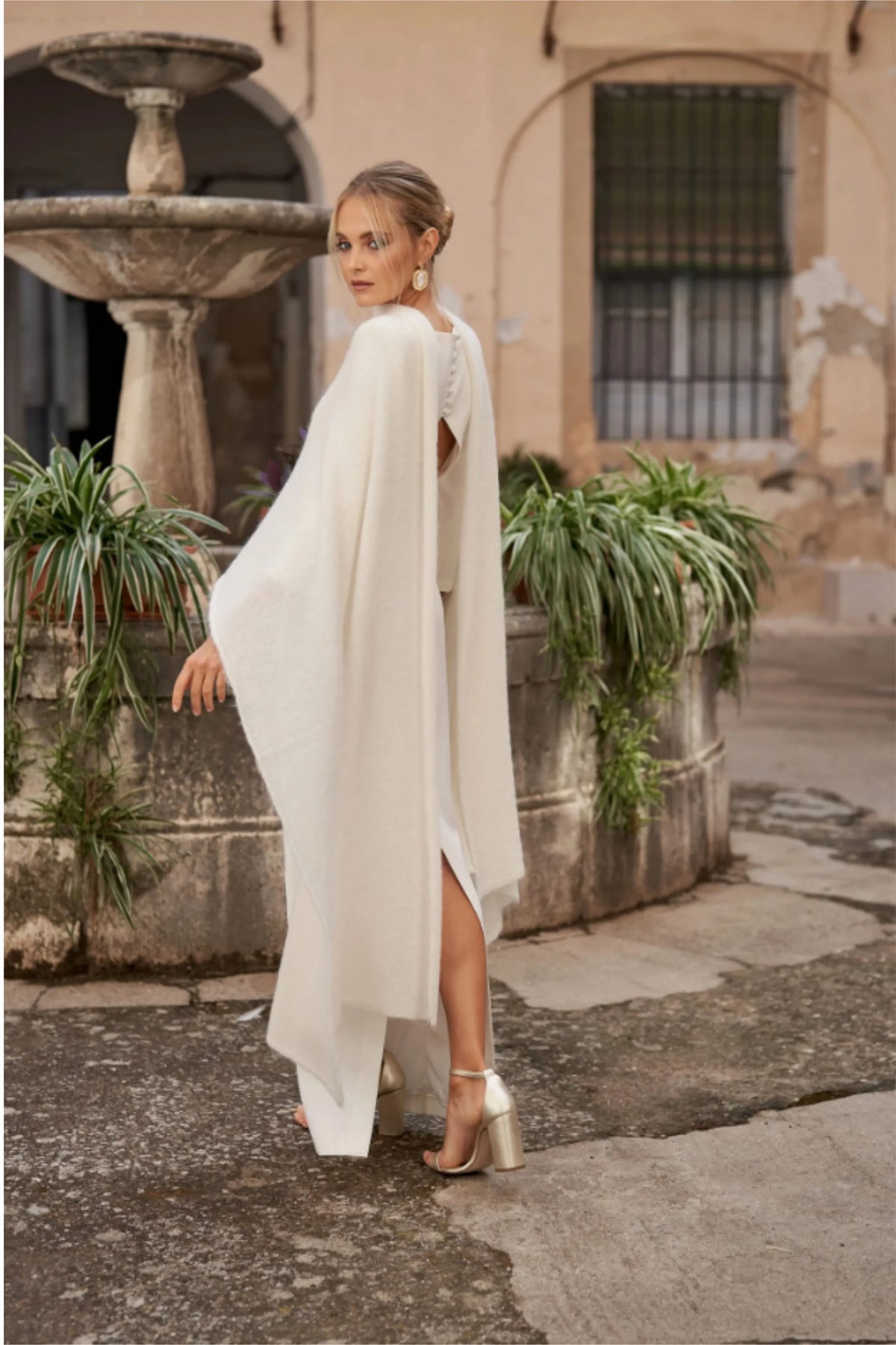 Châle Mohair Blanc