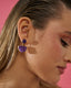 Boucles d'oreilles Clara violettes