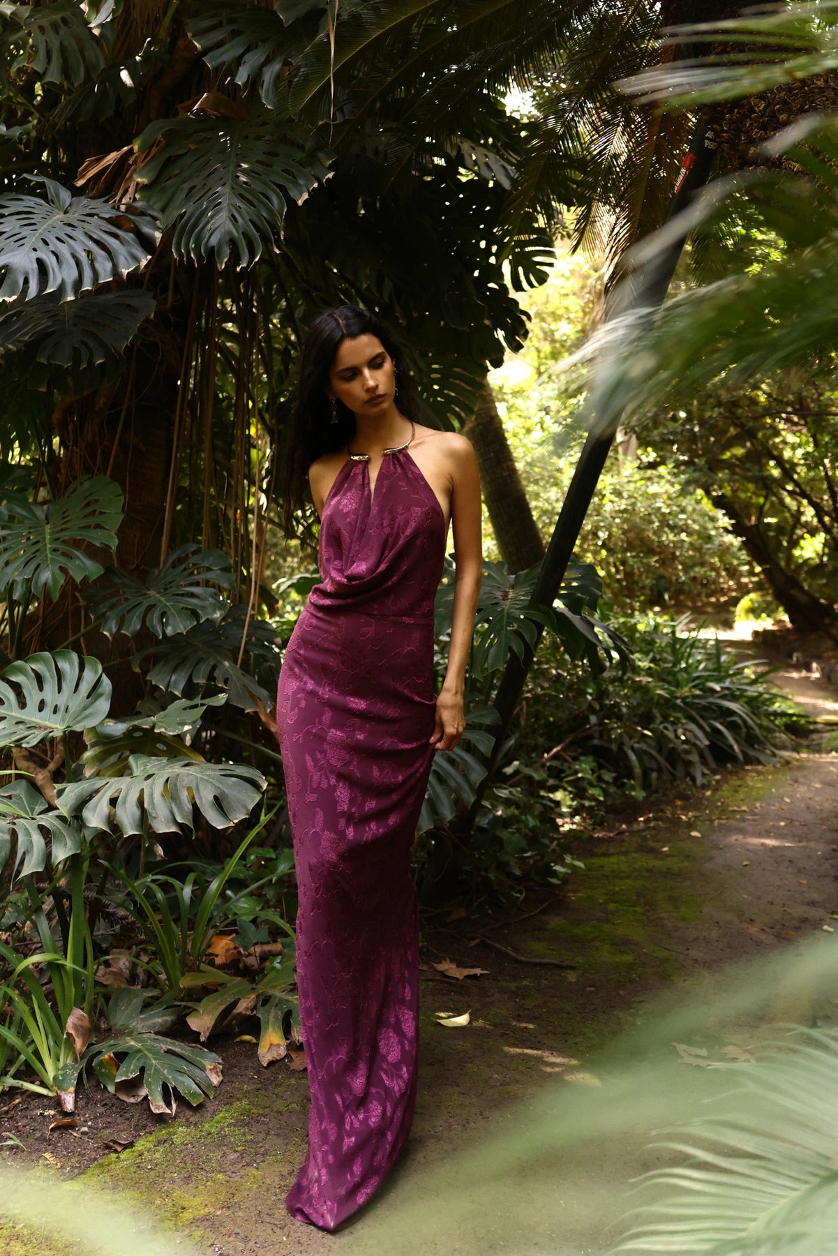 Miphai Vestido Alheli Berenjena Invitada