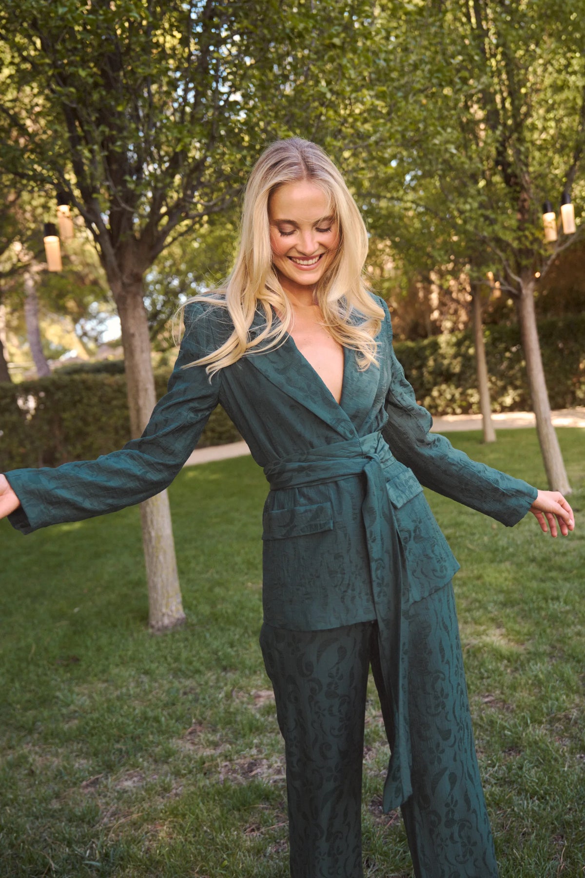 Miphai Blazer Chelsea Verde Invitada Baile