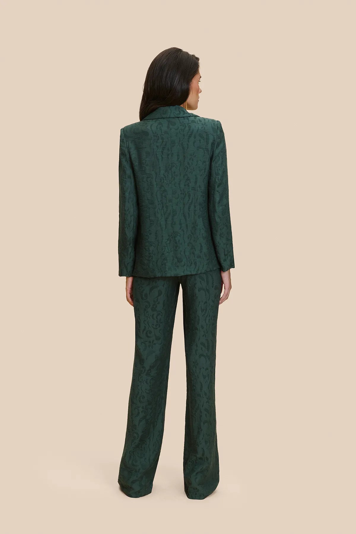 Miphai Blazer Chelsea Verde Invitada Estudio Espalda
