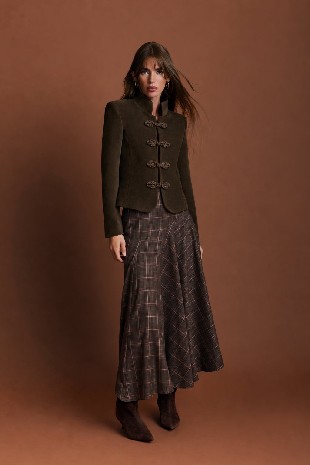 Miphai Chaqueta Beatrice Marrón Casual Lejos
