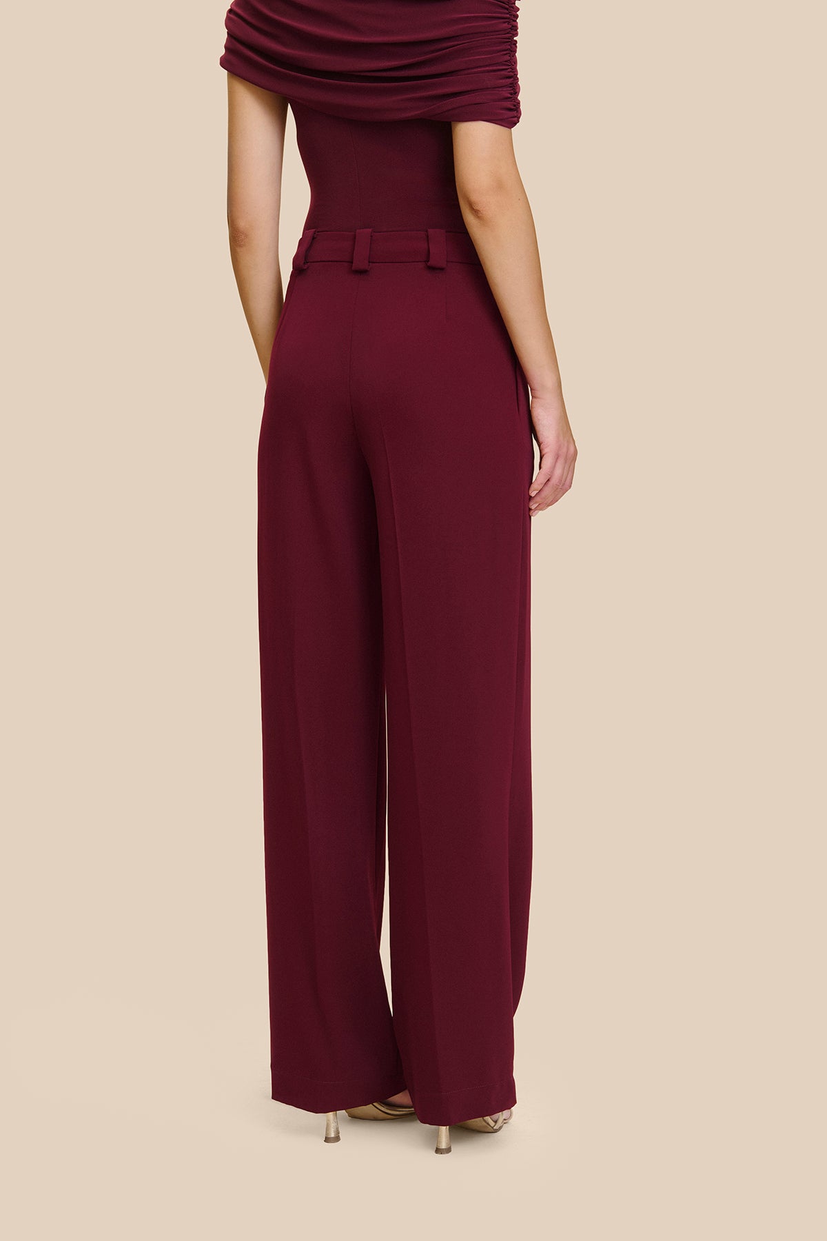Lucrezia Burgundy Trousers