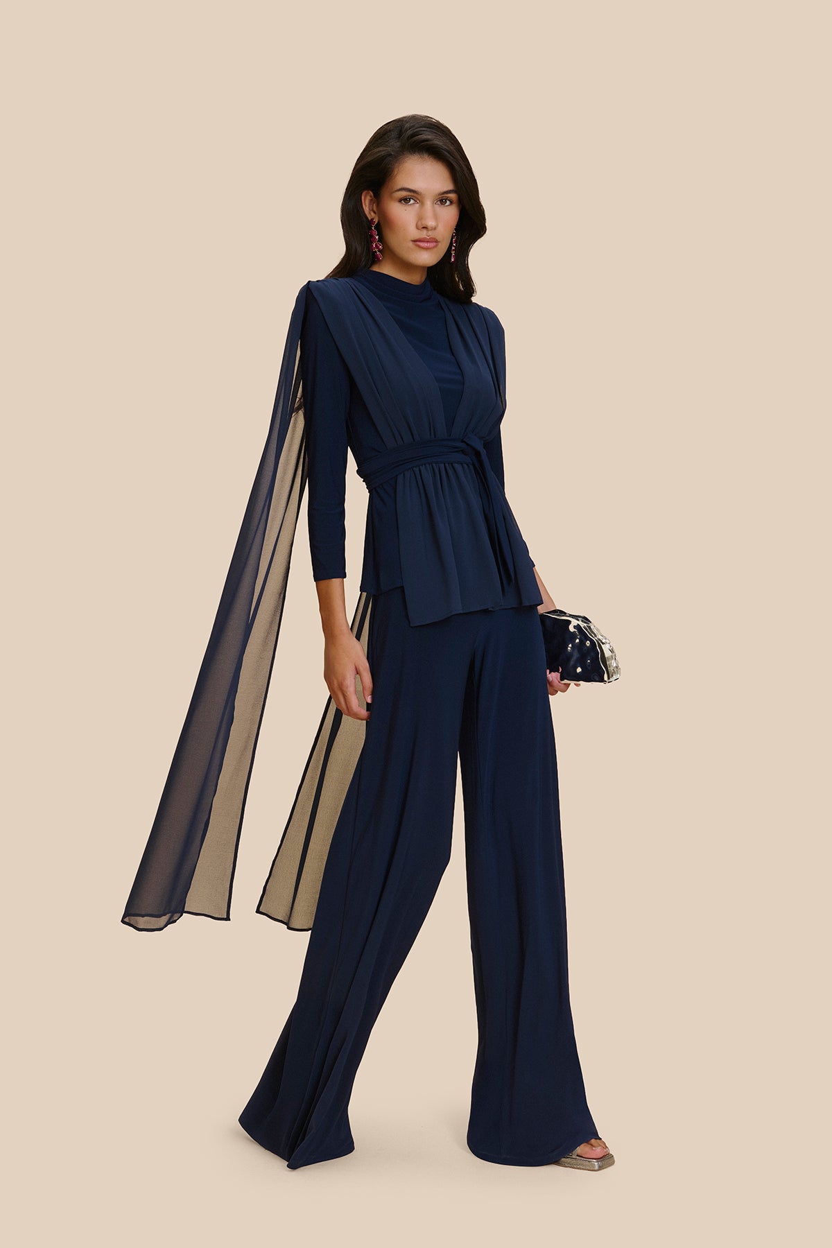 Nina Navy Blue Trousers
