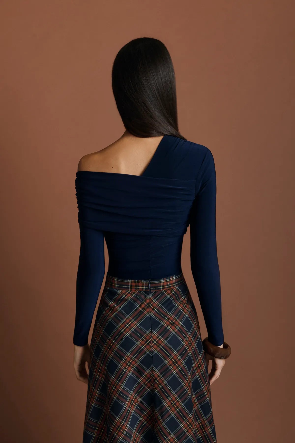 Miphai Top Elara Azul Marino Casual Espalda