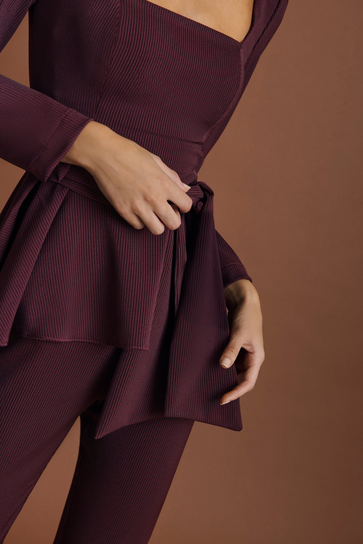Miphai Top Freya Granate Casual Detalle