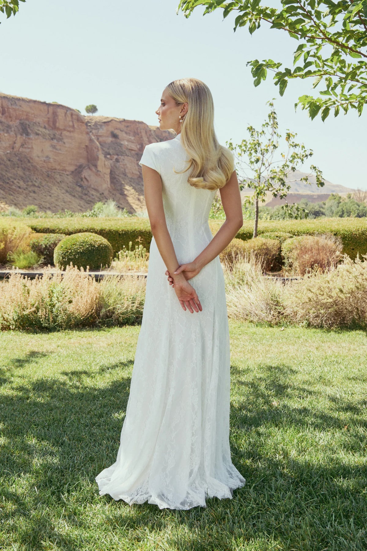 Miphai Vestido Amelie Blanco Novia Espalda