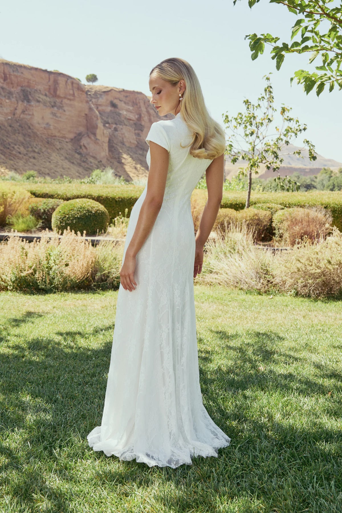 Miphai Vestido Amelie Blanco Novia Tres Cuartos