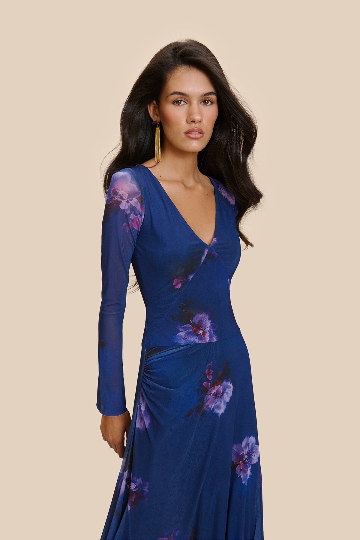 Vestido Magnia Estampado Azul
