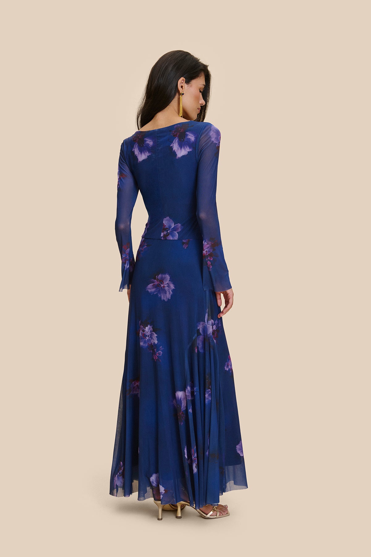 Vestido Magnia Estampado Azul