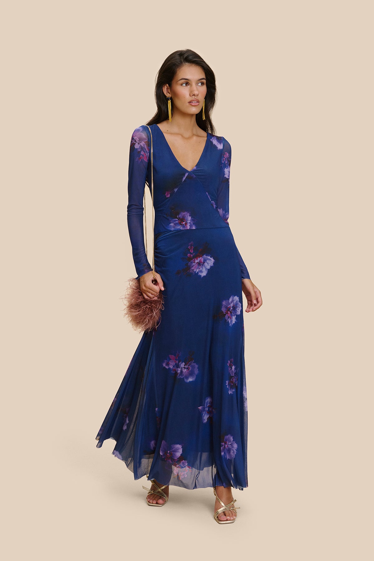 Vestido Magnia Estampado Azul