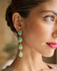 Mairena Green Water Earrings 