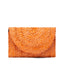 Orange Raffia Bag