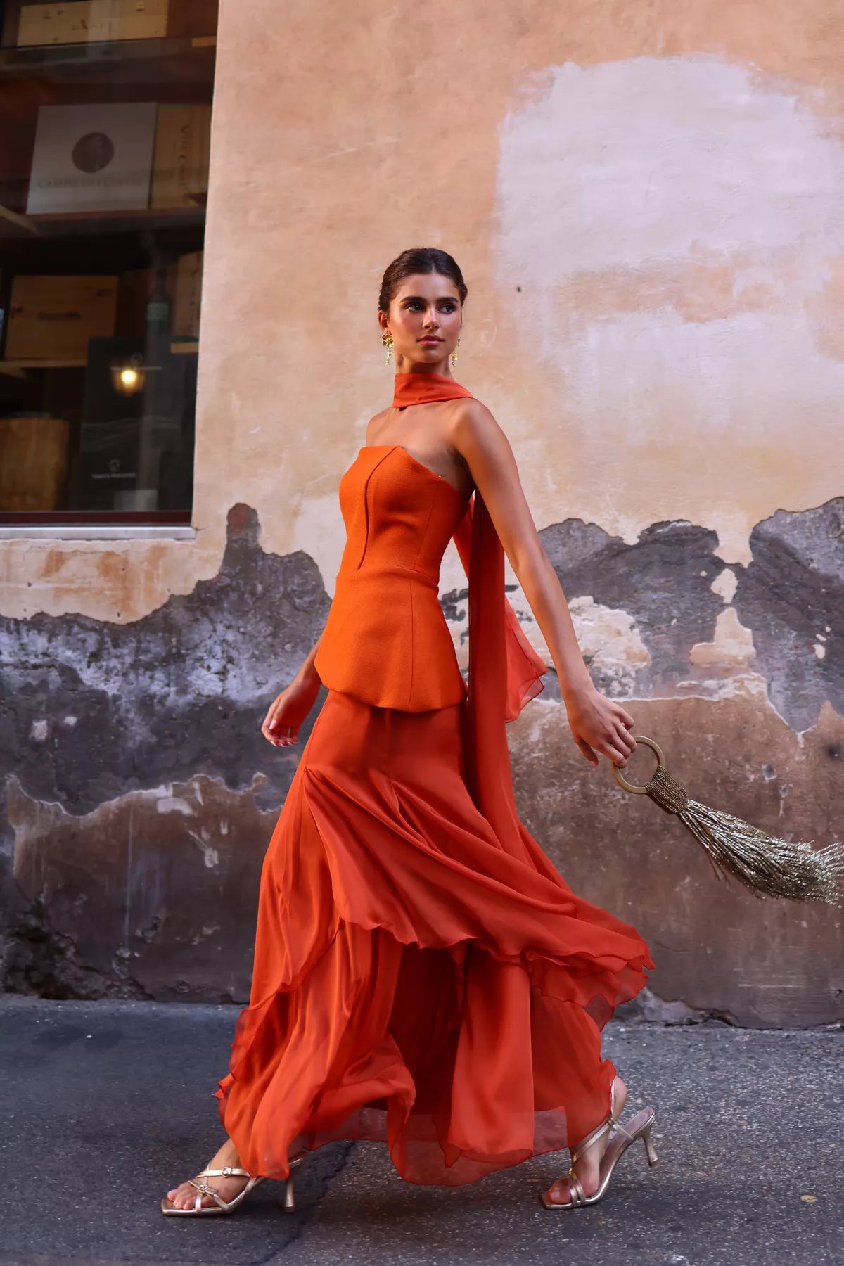 Châle Petali Orange