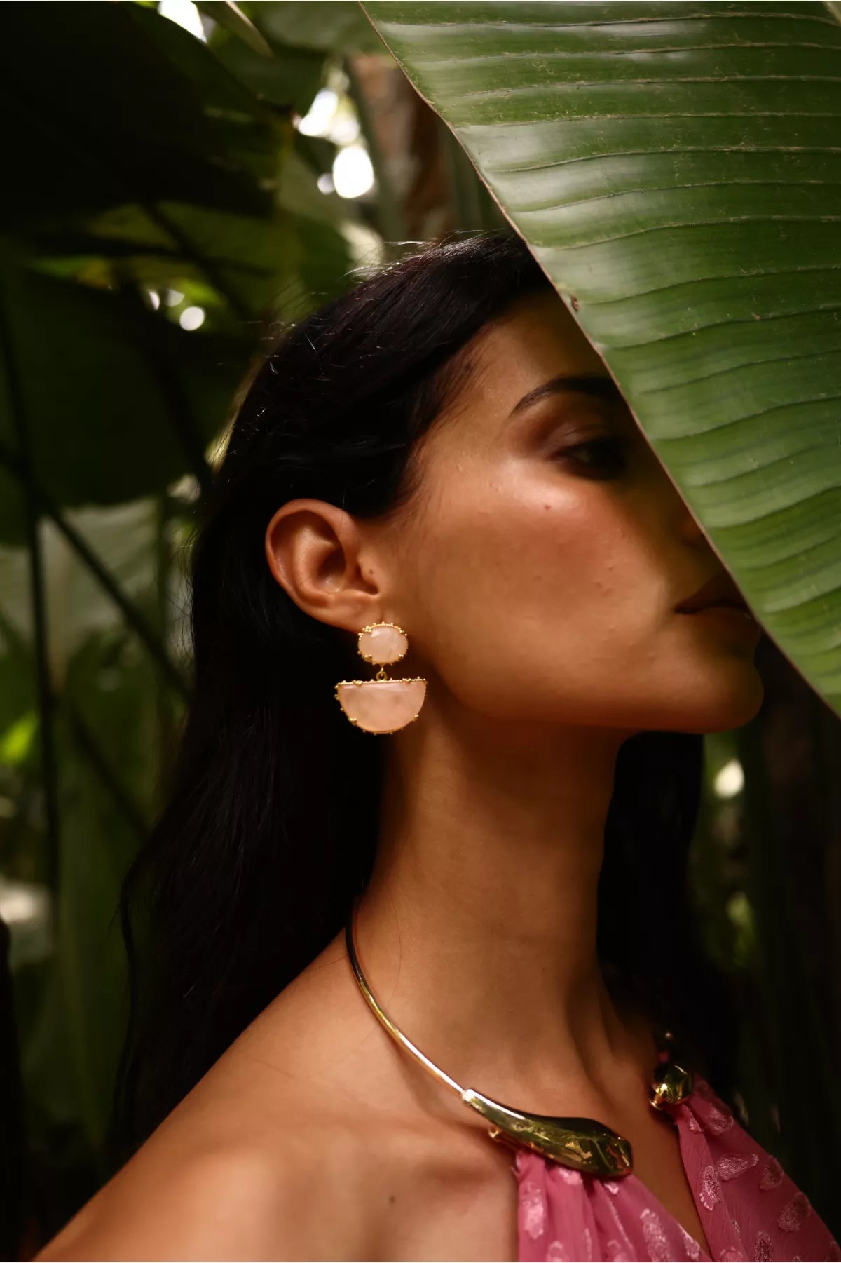 MIPHAI Pendientes Orla Rosa Nude Invitada