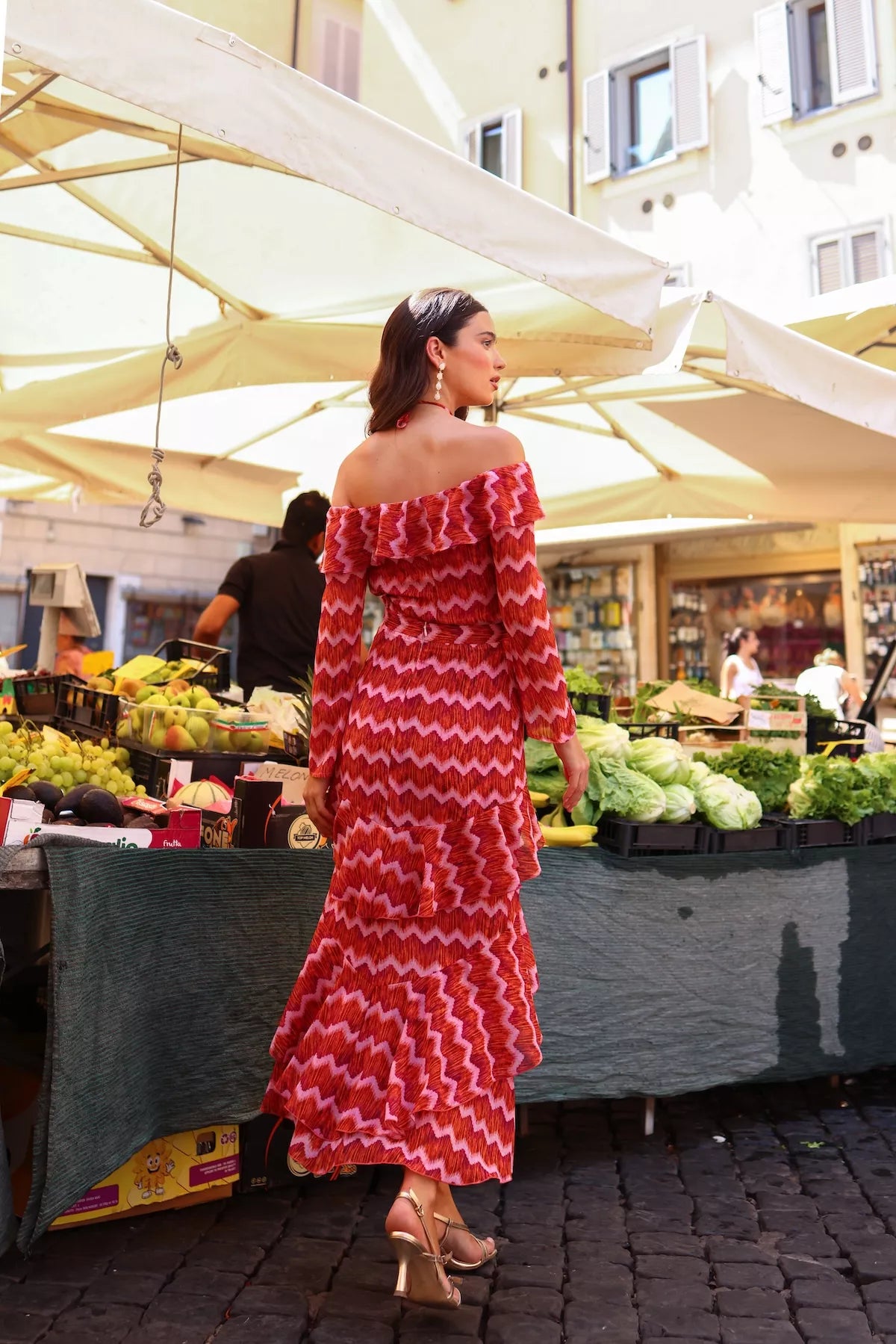 Falda Anaís Estampado Rosa